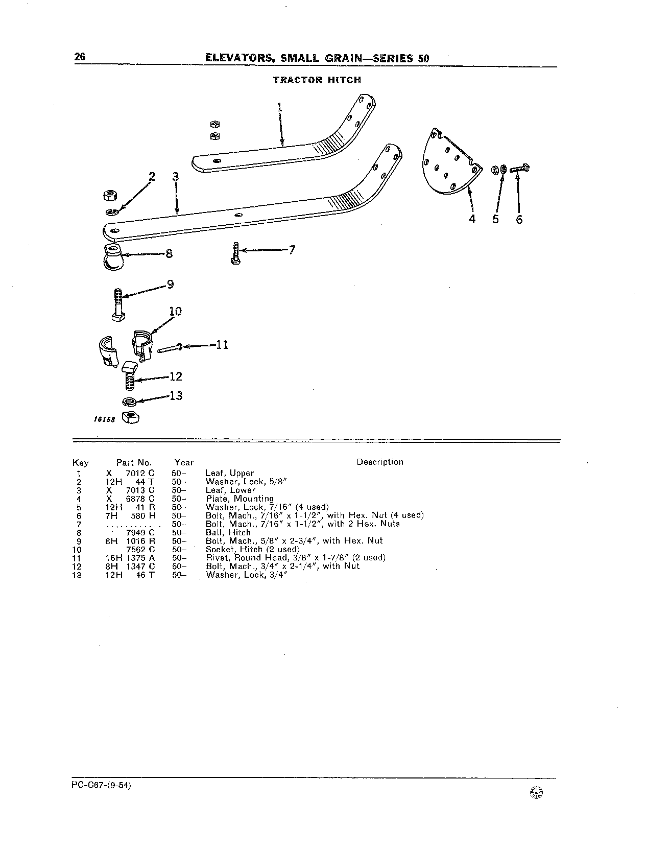Elevators, Small Grain - Series 50 Tractor Hitch