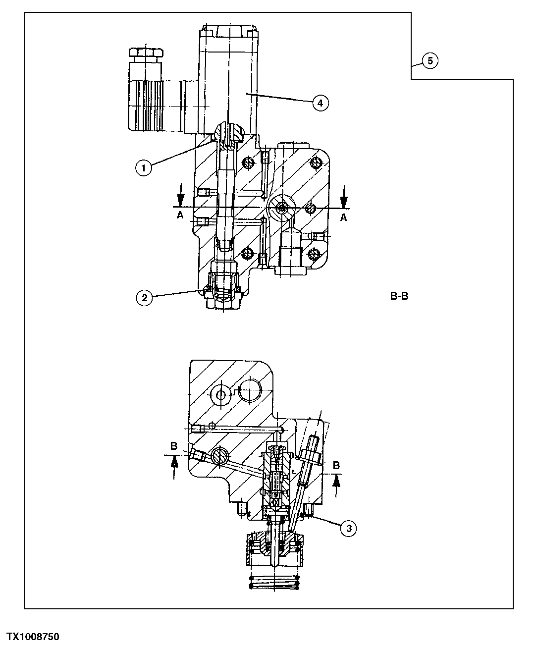 HYDROSTATIC MOTOR REGULATOR CONTROL VALVE (SN -680159)