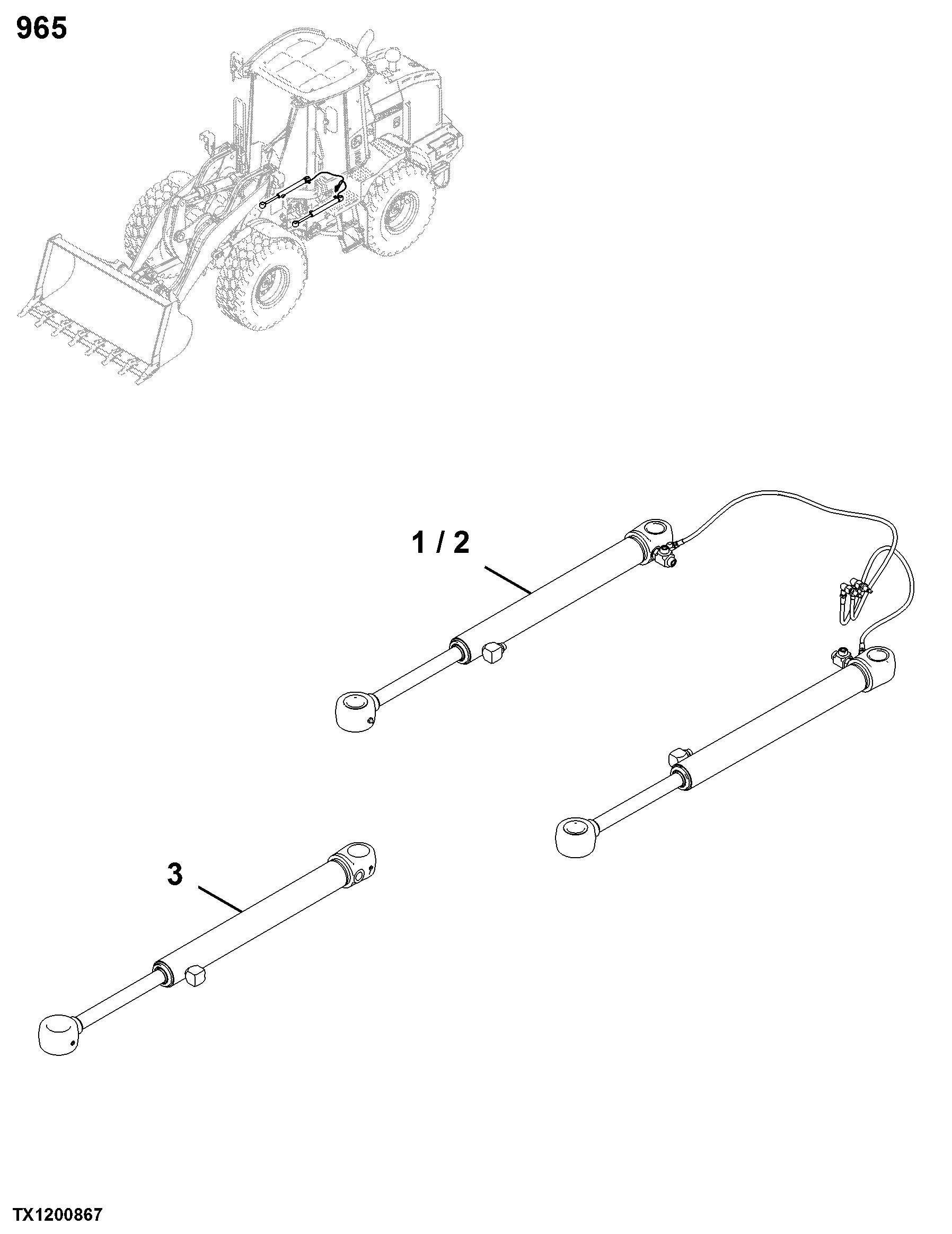 0965 Steering Cylinders