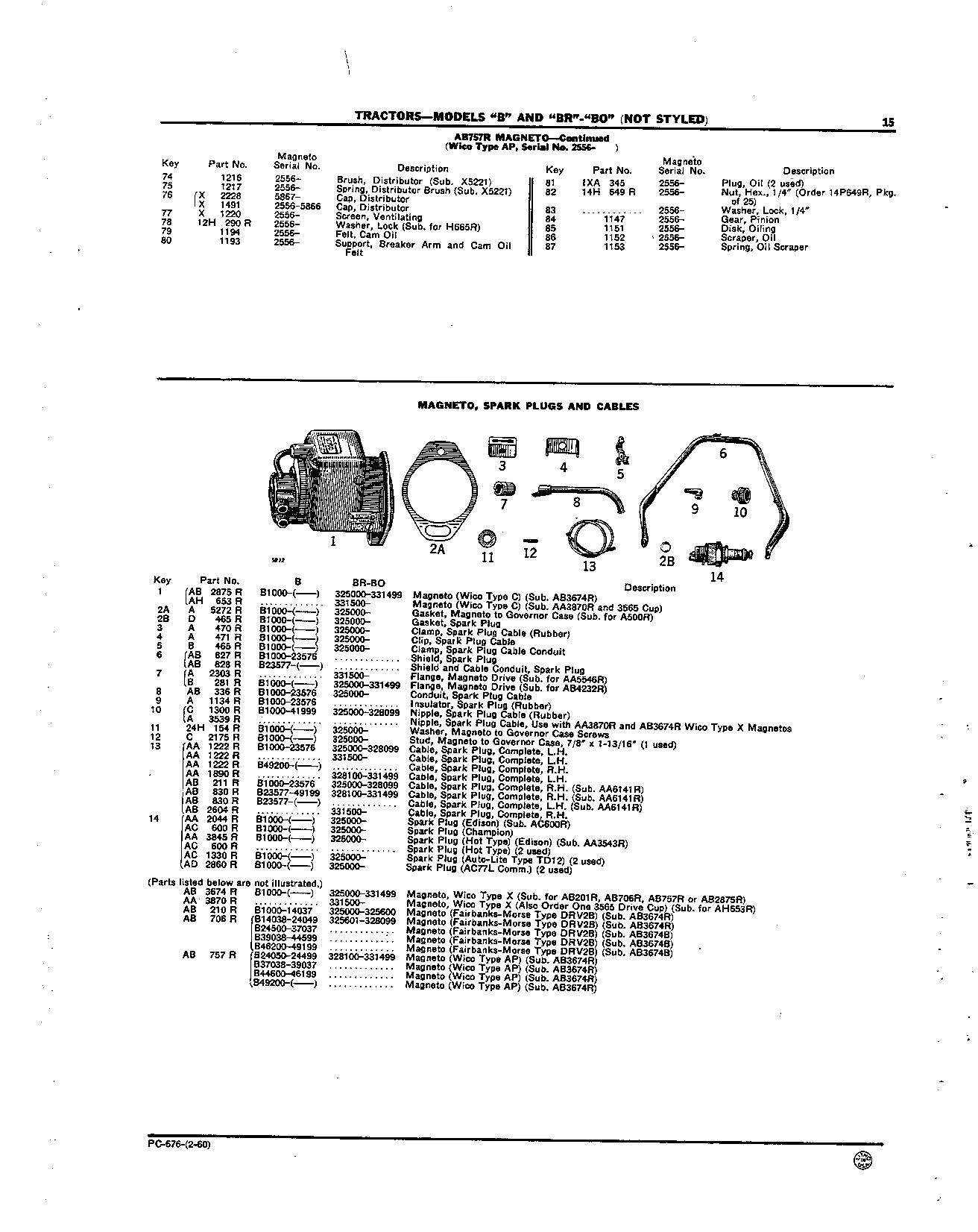 Magneto, Spark Plugs and Cables