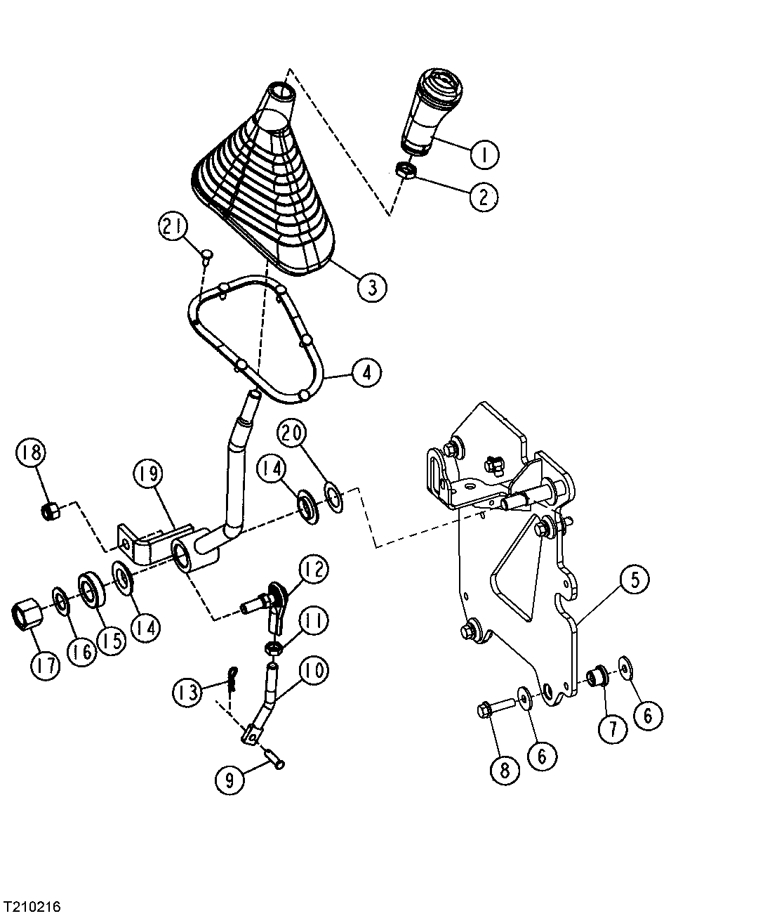 BLADE LEVER AND SUPPORT (SF AND DF) (MECHANICAL)