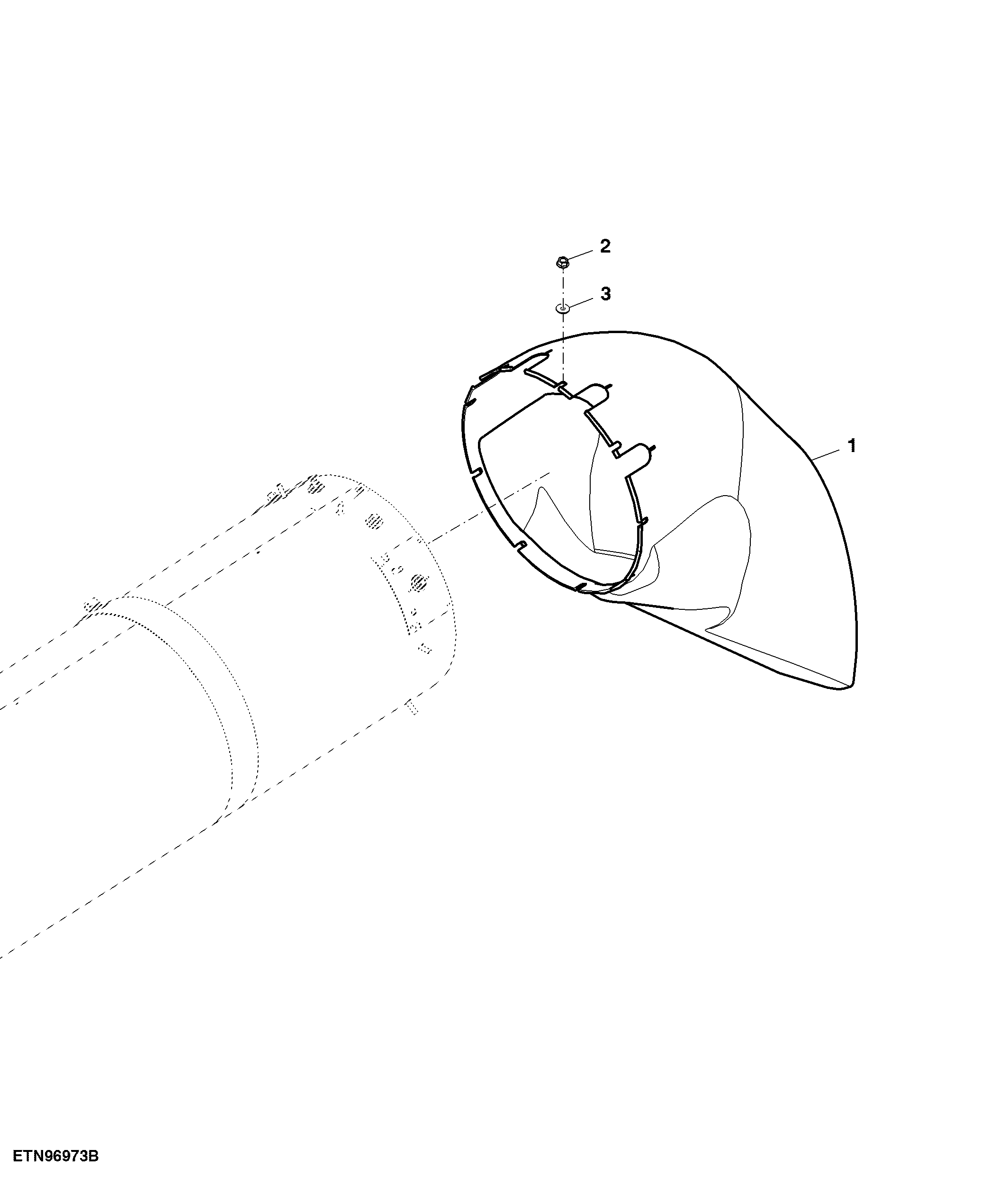 Unloading Auger Boot , 3.3 and 3.8 bps (775001 - )