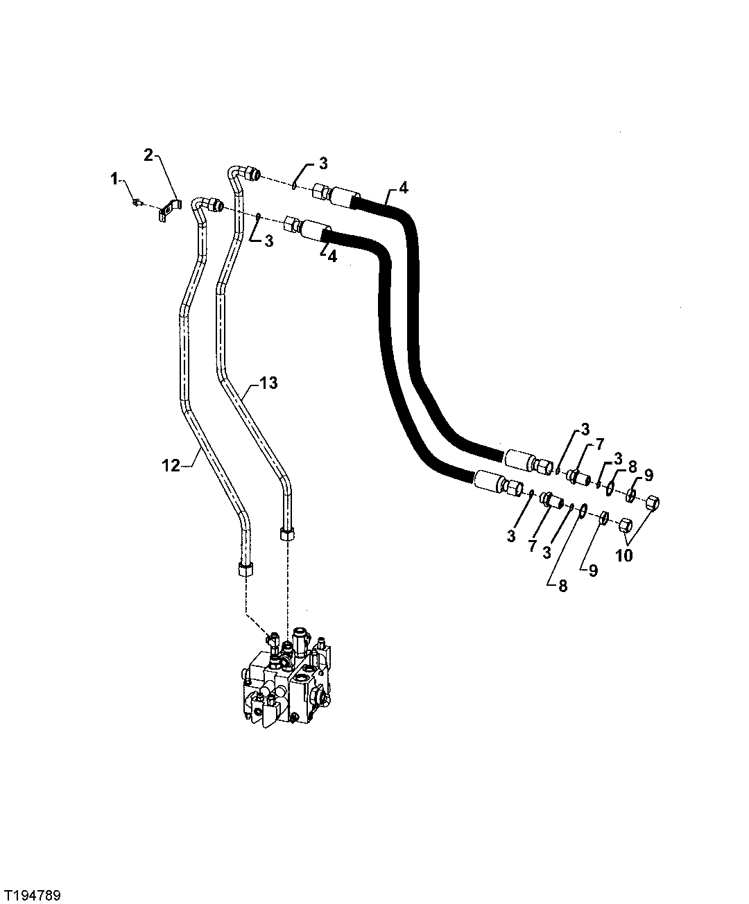 Third Function Auxiliary Hydraulics (Z-Bar) ( - 594432)