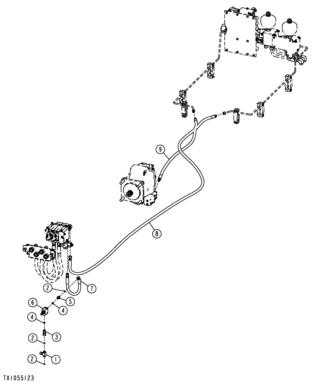 Load Sense Lines And Fitting (Rear) ( - 184722)