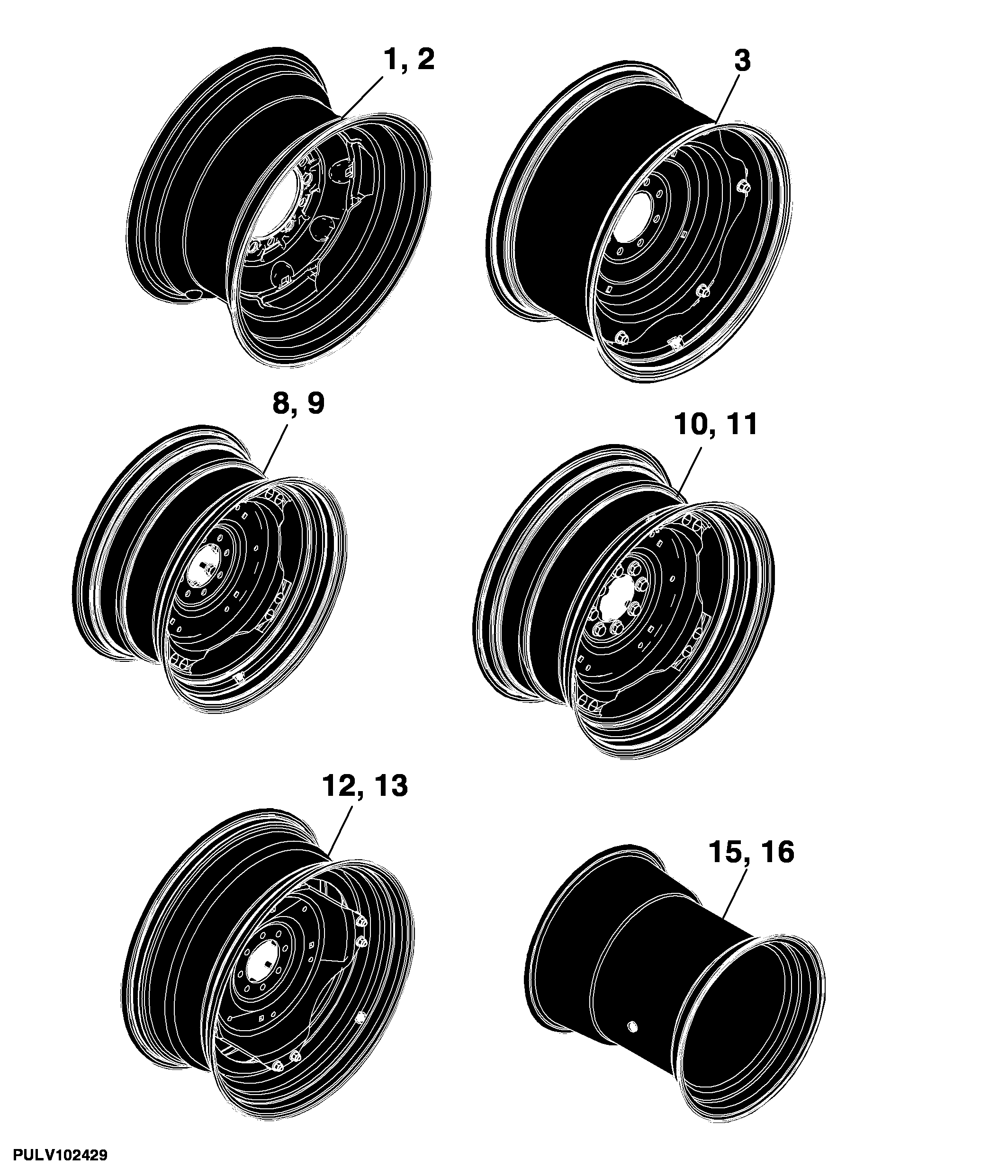80 Wheels, Non-Powered Axles, Sheet metal Tractor