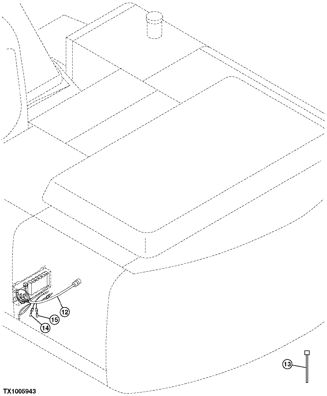 ENGINE CONTROL UNIT WIRING HARNESS (VEHICLE SN -504000)