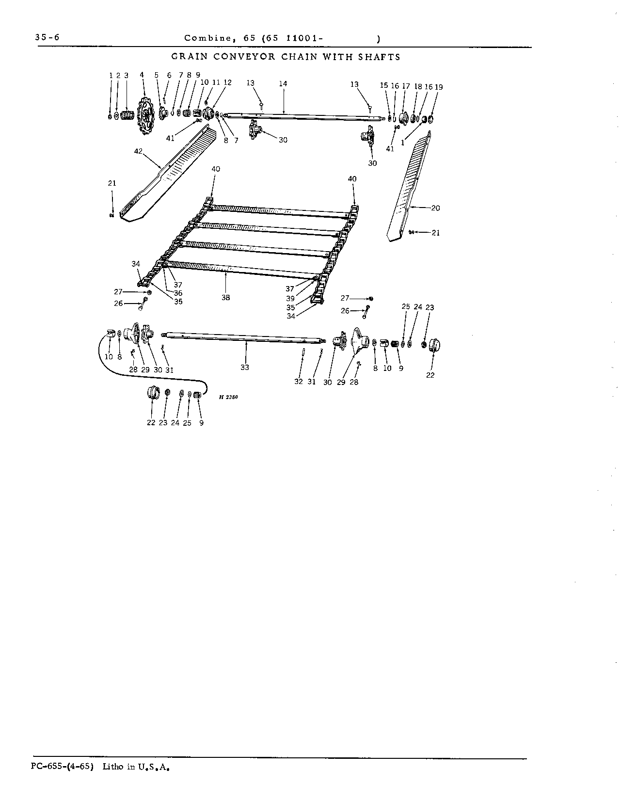 Beater Behind Cylinder, Grain Conveyor Chains, and Bottoms (Continued)