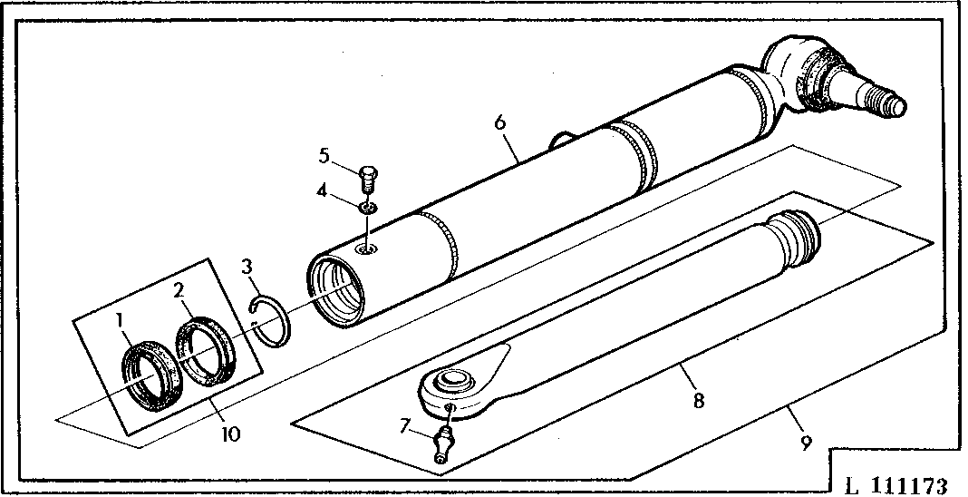 STEERING CYLINDER PARTS FOR TWO SINGLE/ACTING CYLINDERS (WIDE AXLE)