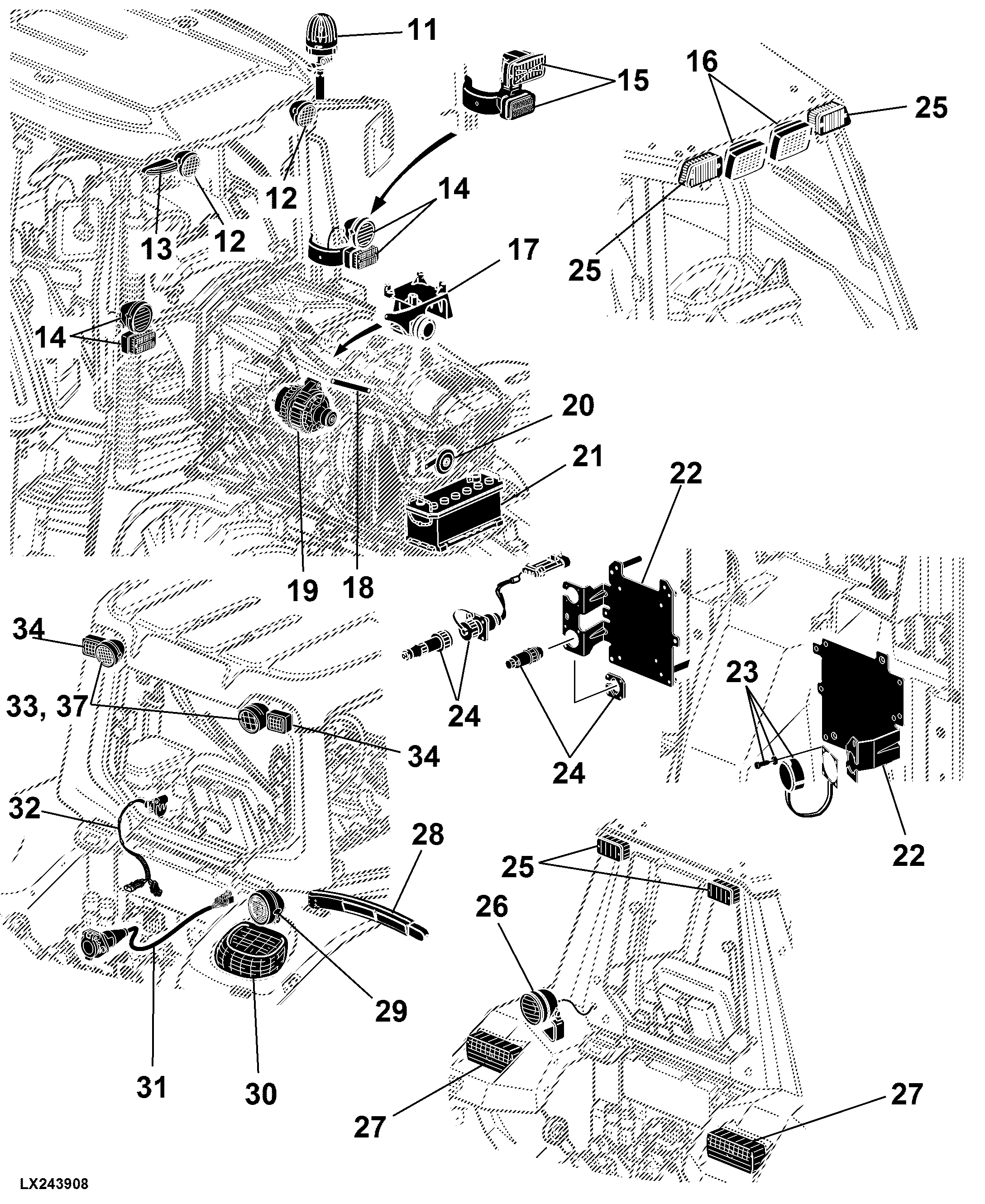 41 Electrical Components, Basic Equipment Without Wiring Harnesses