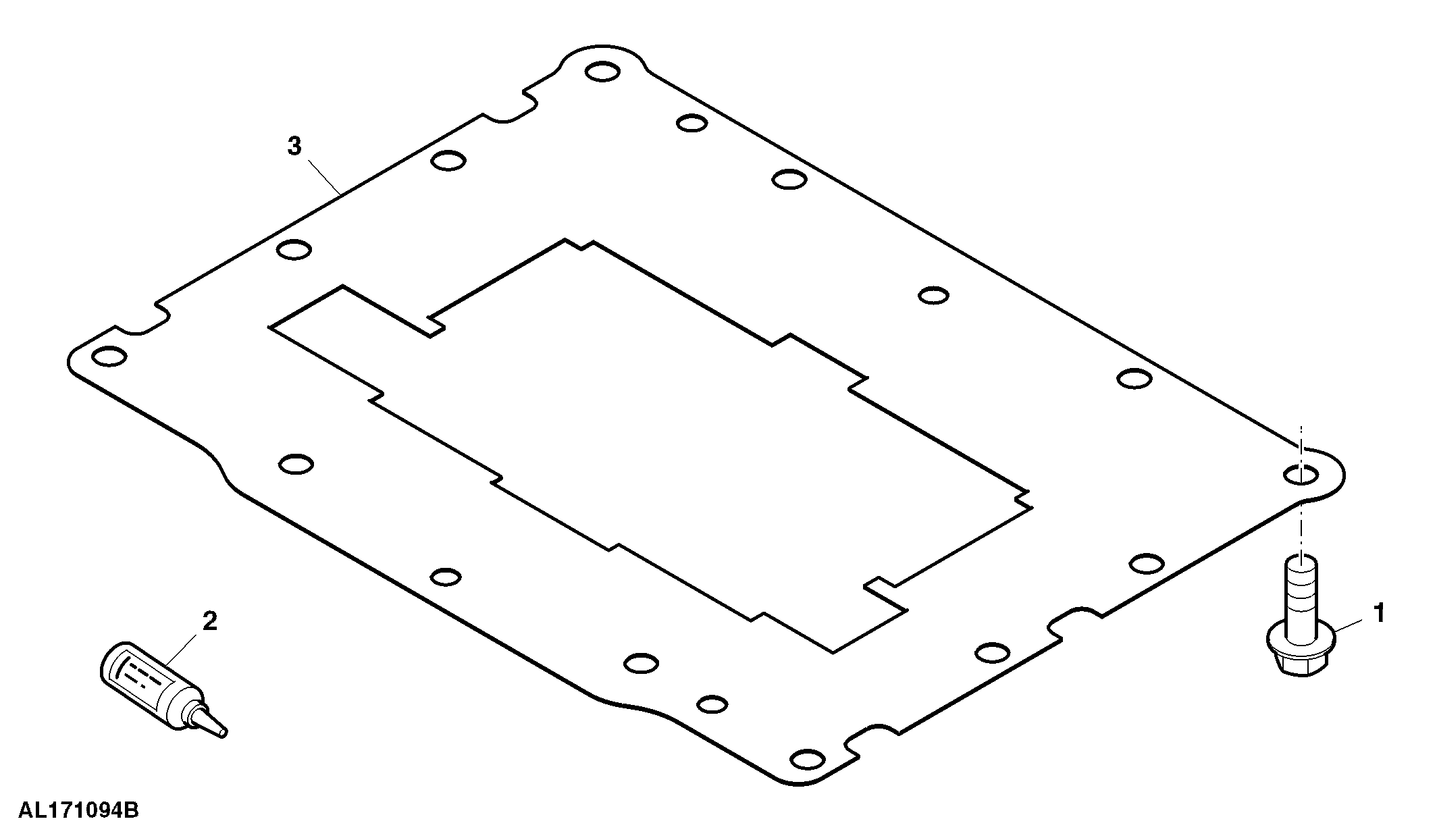 Mounting Parts, MFWD Clutch Module, W/ Shield Plate