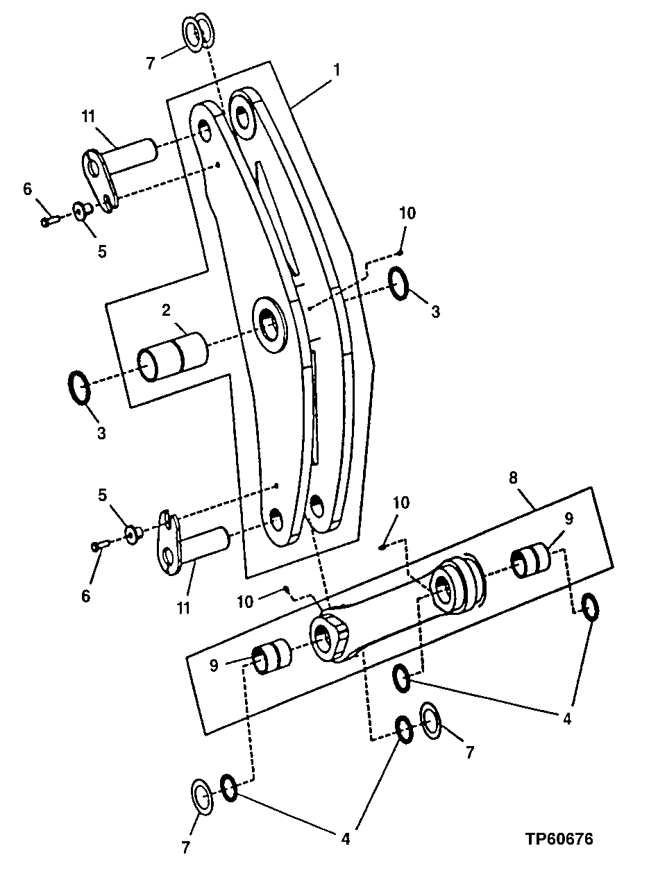 LOADER LINKAGE (NOT FOR USE WITH TOOL CARRIER AND LOG LOADER)