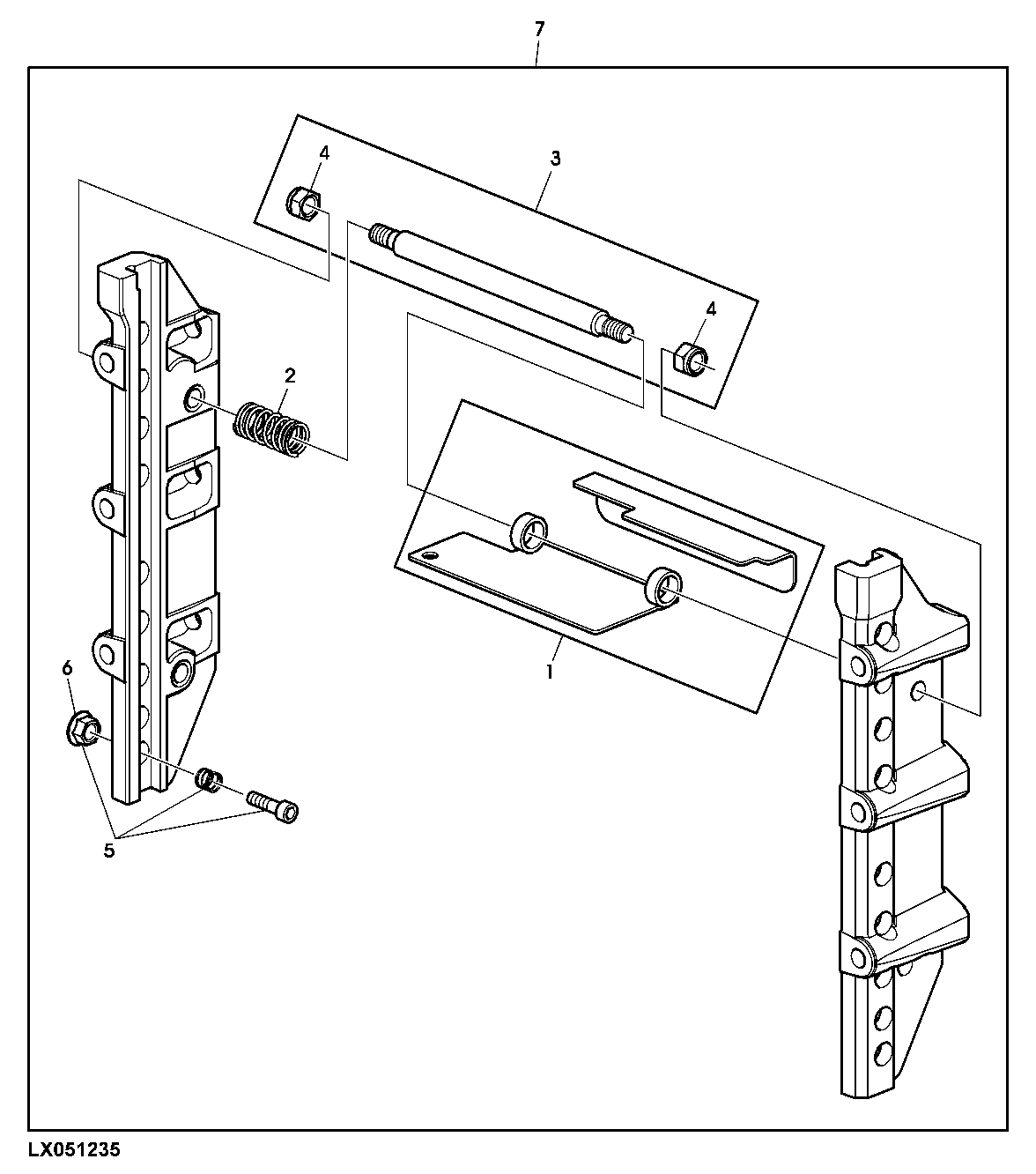BRACKET, TRAILER HITCH HEIGHT ADJUSTABLE - 9 POSITION