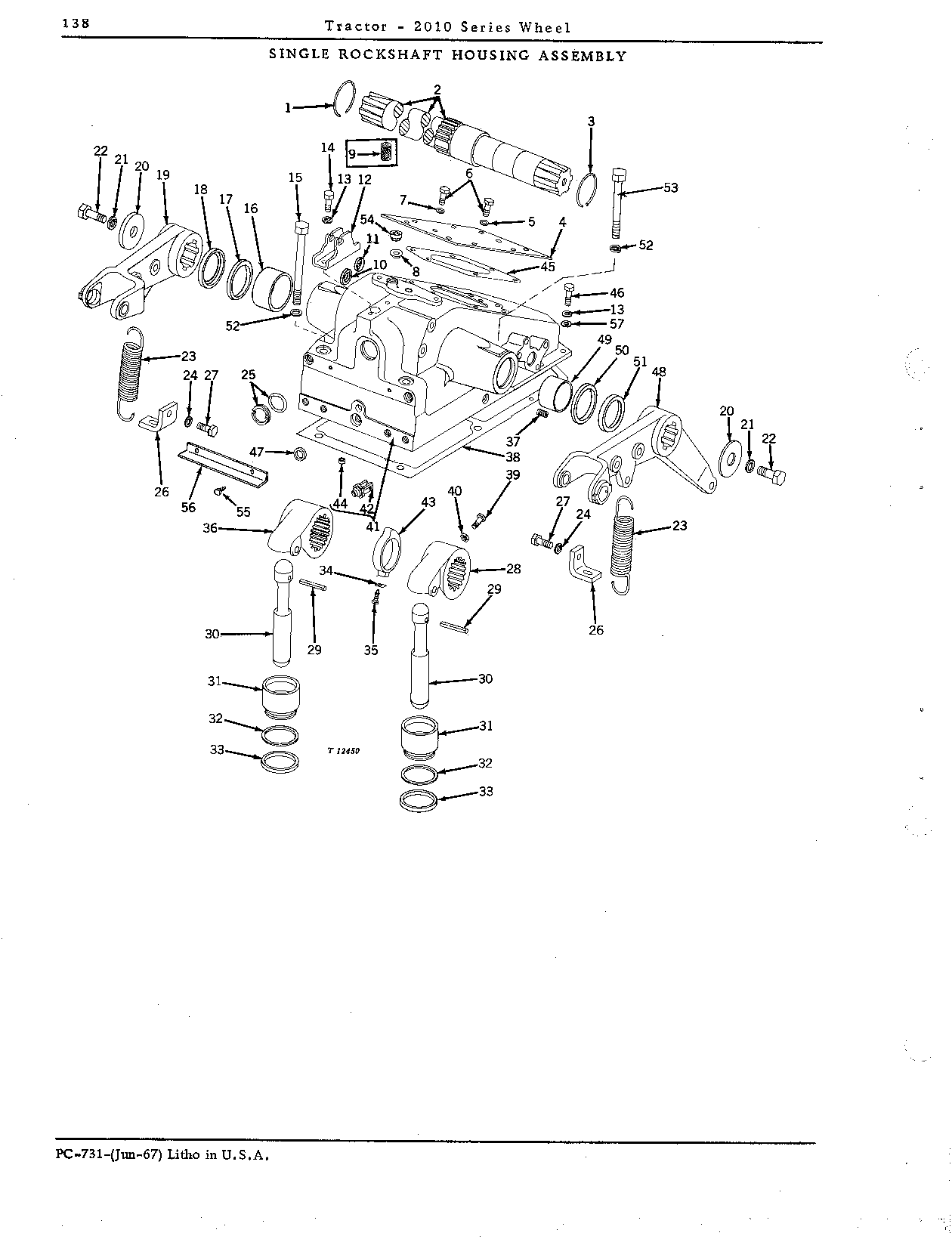 Arms, rockshaft lift