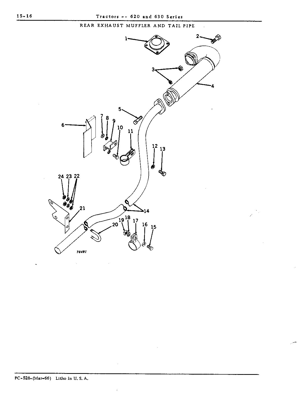 Muffler and tail pipe