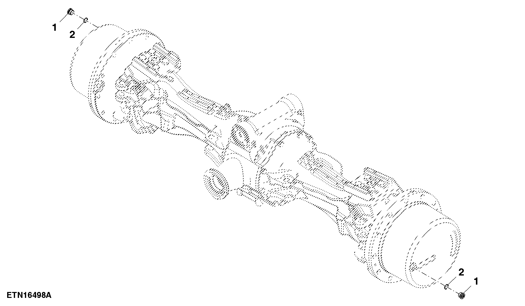 Oil Drain Plug, Front Axle Final Drives, W/ brakes
