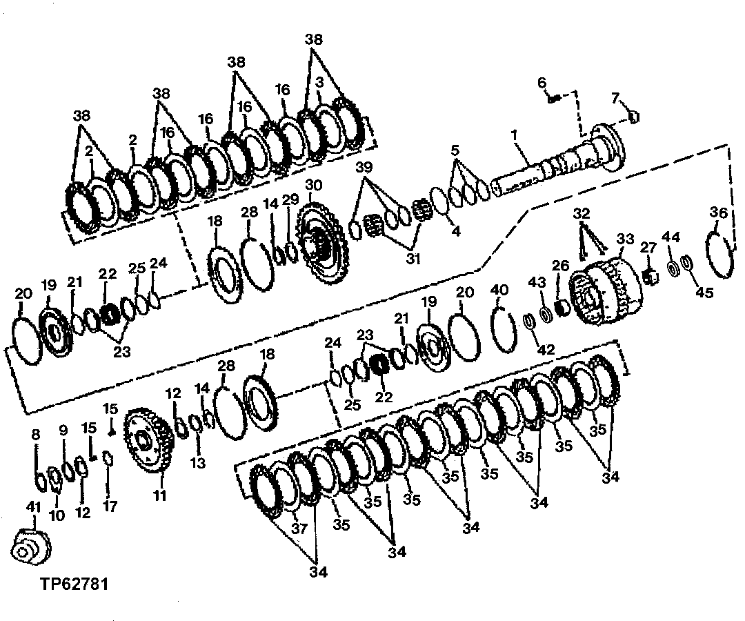 Clutch Assembly (Reverse and Second Gear Clutches)