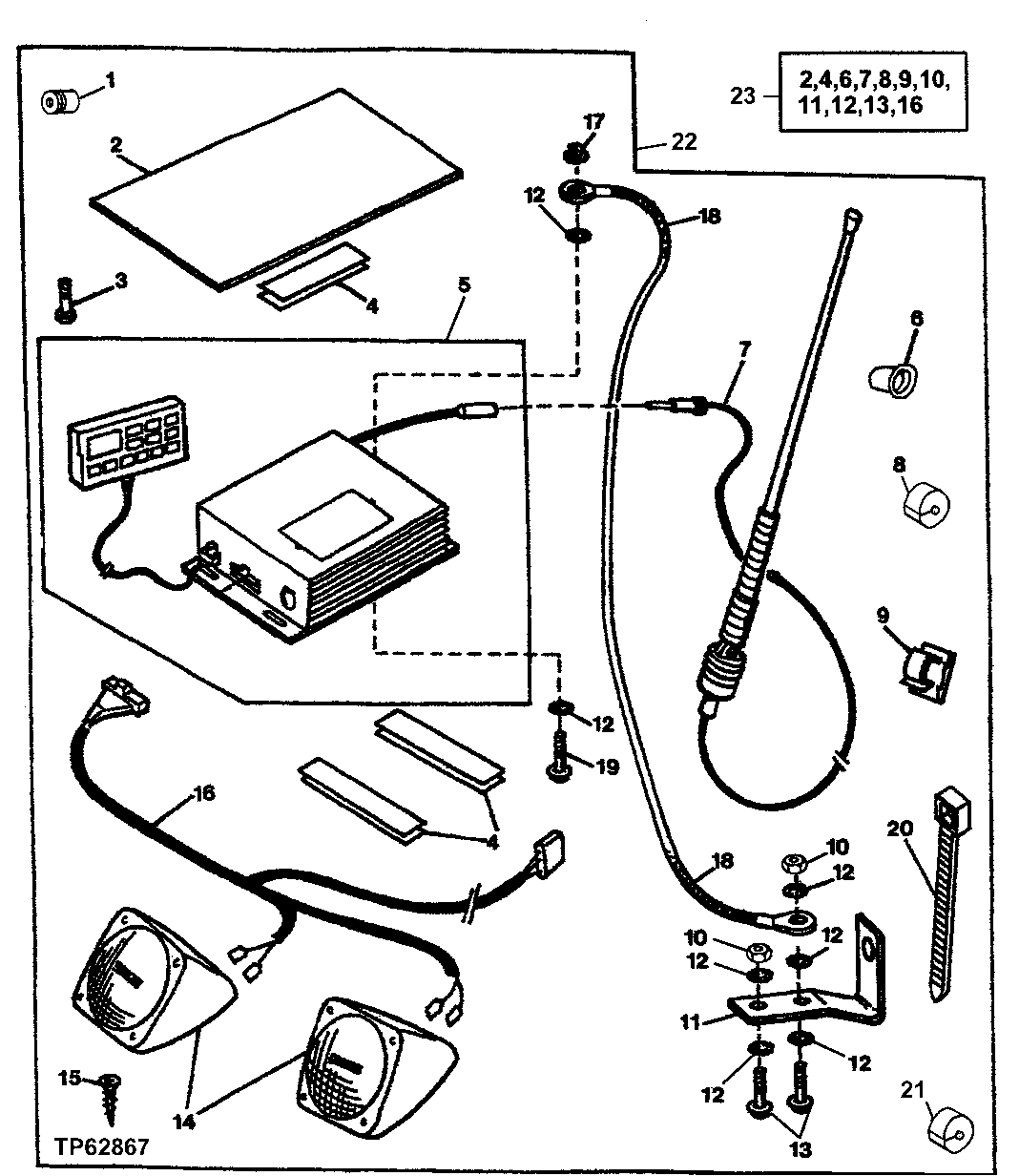 Radio, Antenna and Speakers (572399 - 578901)
