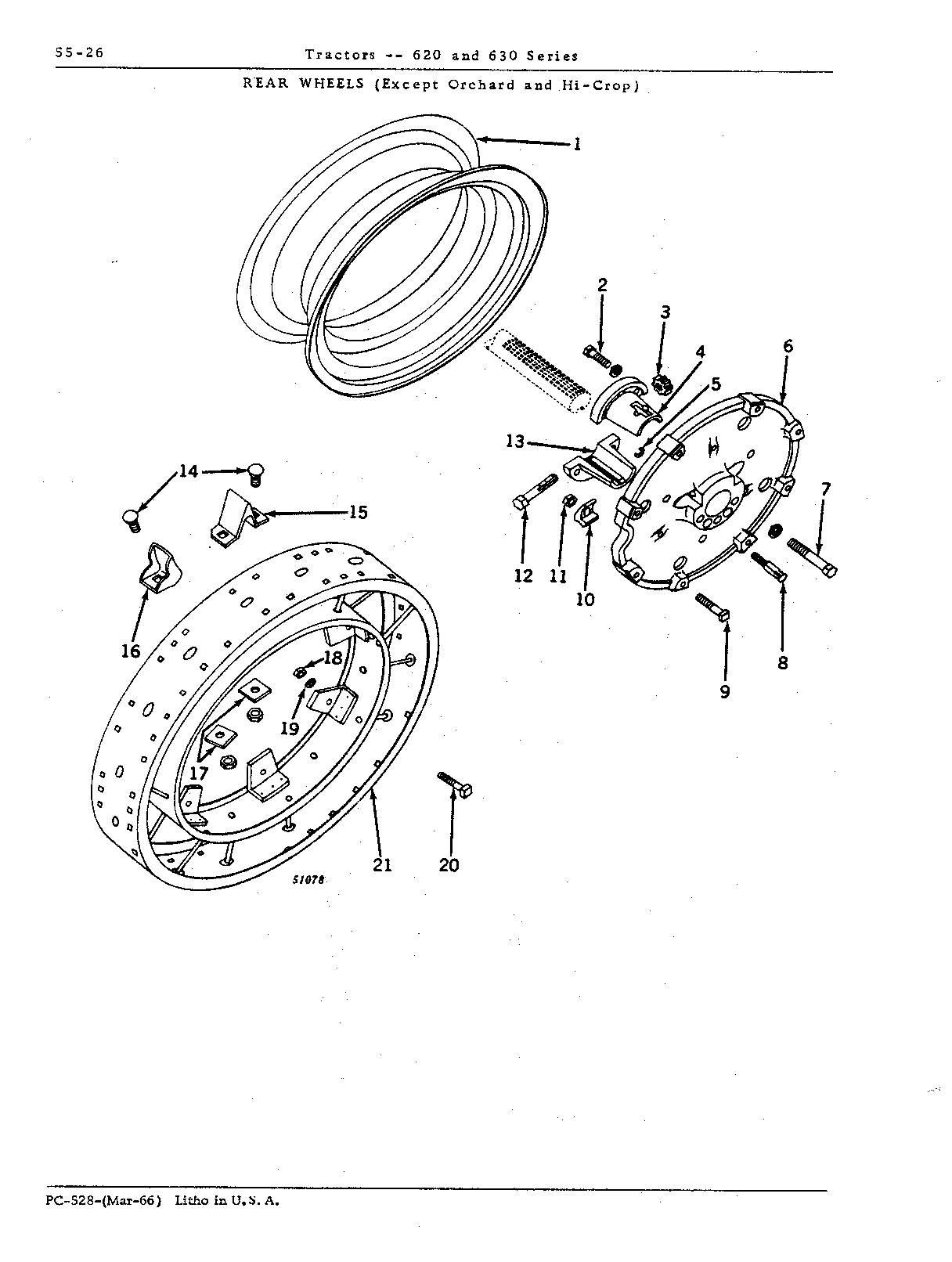 Rear wheels