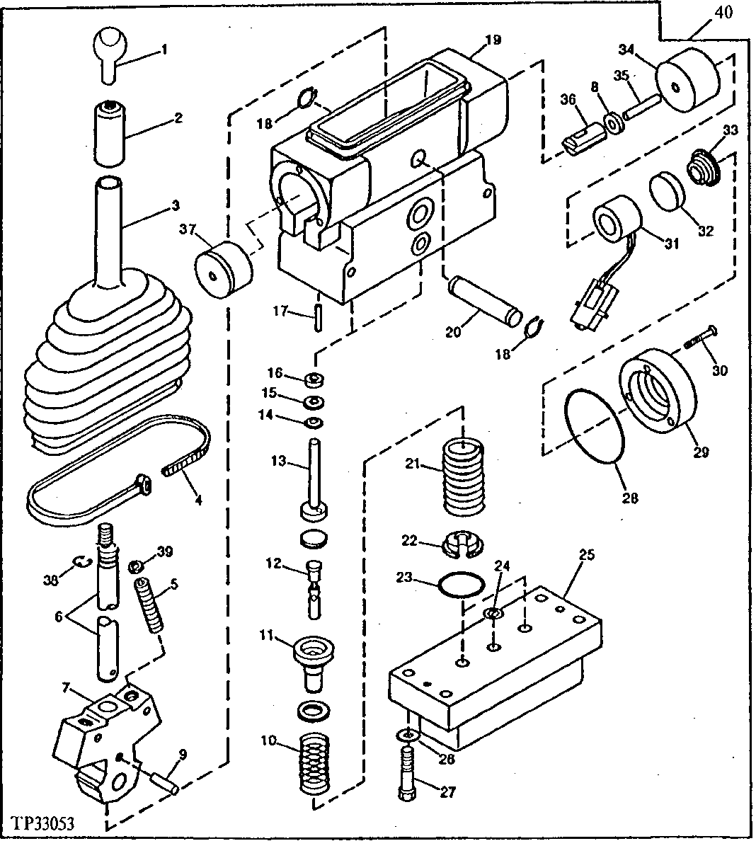 Two or Three Lever Remote Controller (For Use With Tool Carrier or Log Loader) (534615 - )