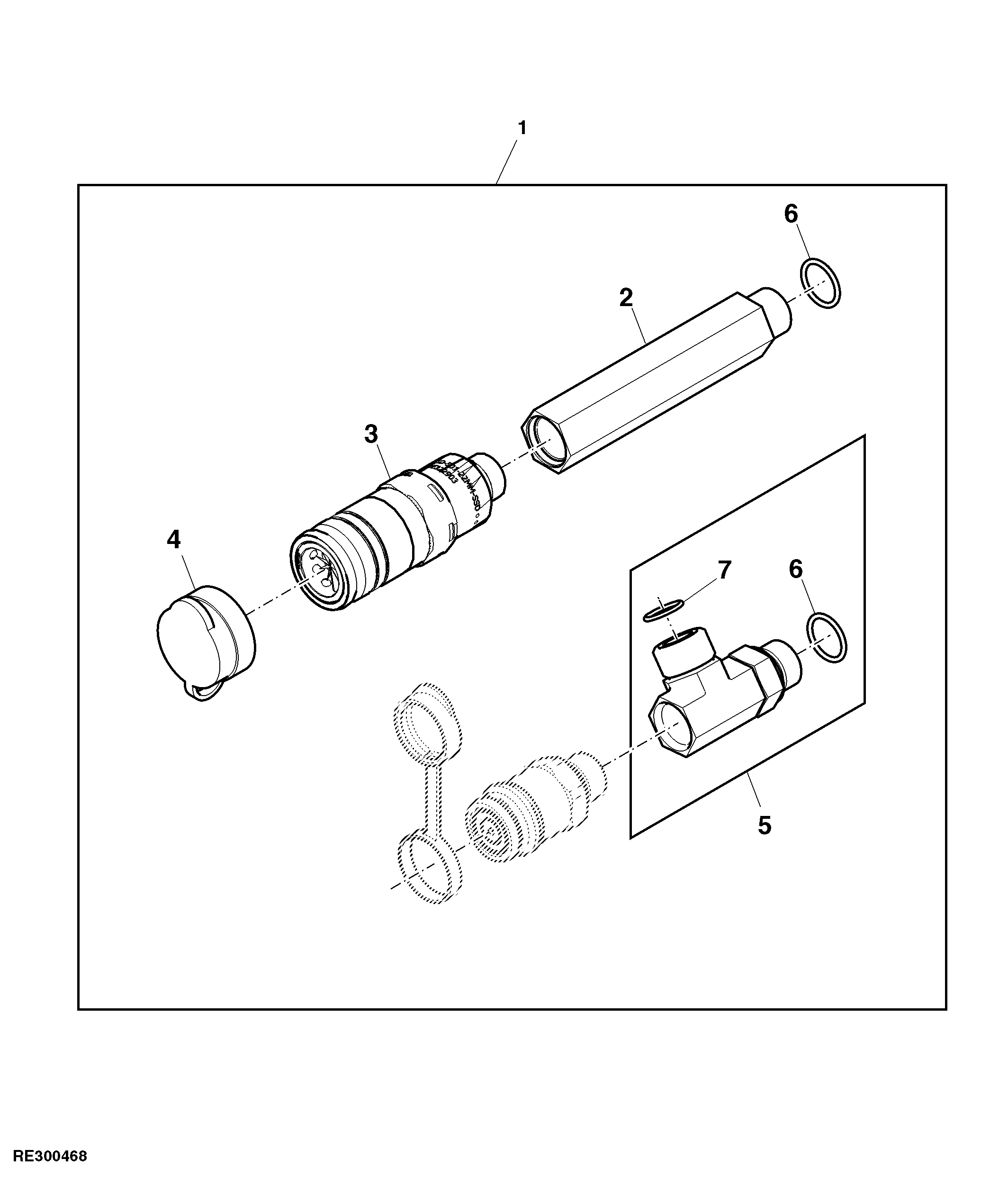 Attachment, Hydraulic, Quick - Connector, Hydraulic Motor Return