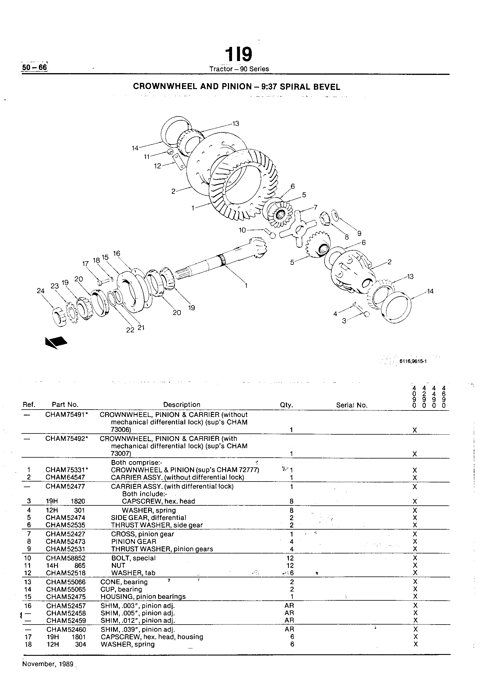 Power Train Crownwheel and Pinion