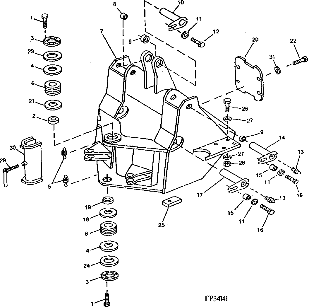 Loader Frame (For Use With Tool Carrier or Log Loader)