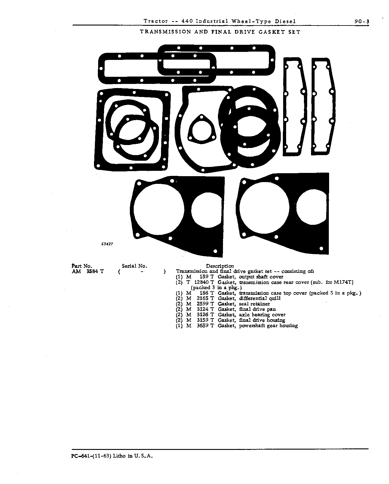 Gasket Sets and Decalcomanias (Continued)