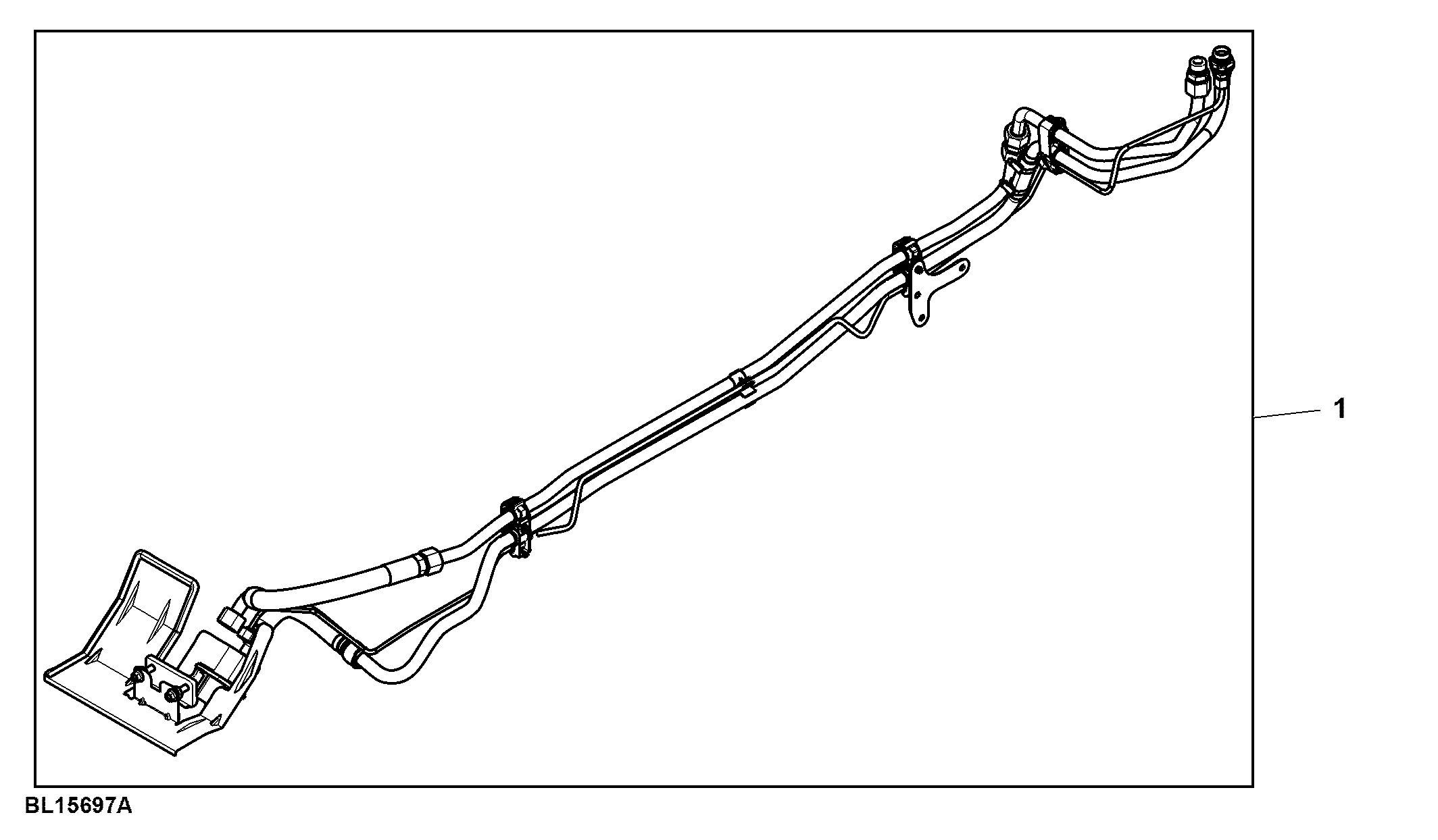 Attachment, Oil Supply Lines, Midstack SCV, W/ PFC-Hydraulics