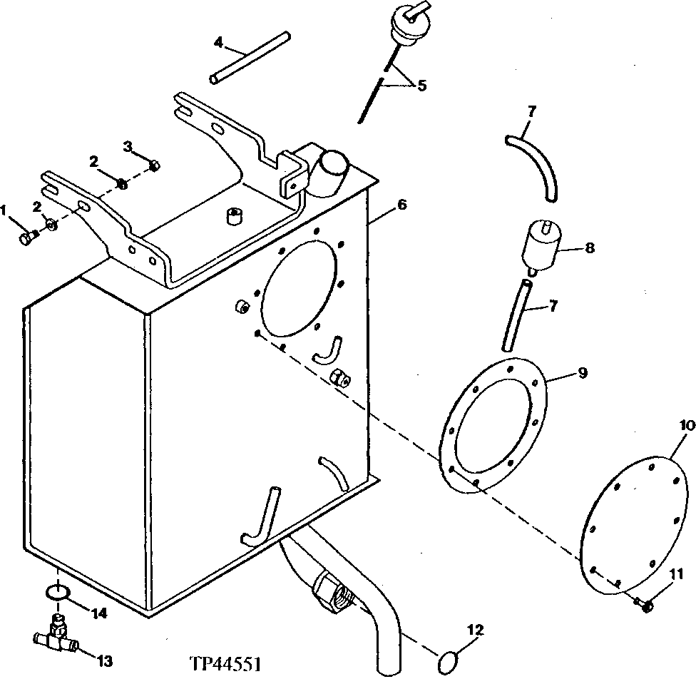 Main Hydraulic System Reservoir (796855 - 801199)