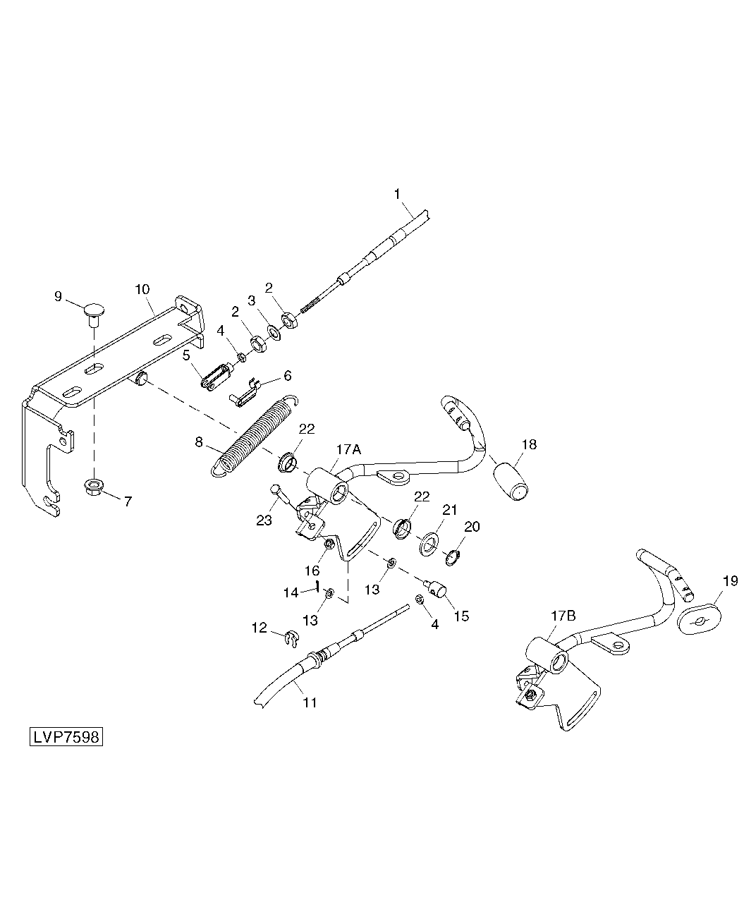 ACCELERATOR PEDAL (ISOLATED OPEN OPERATOR STATION / CAB)