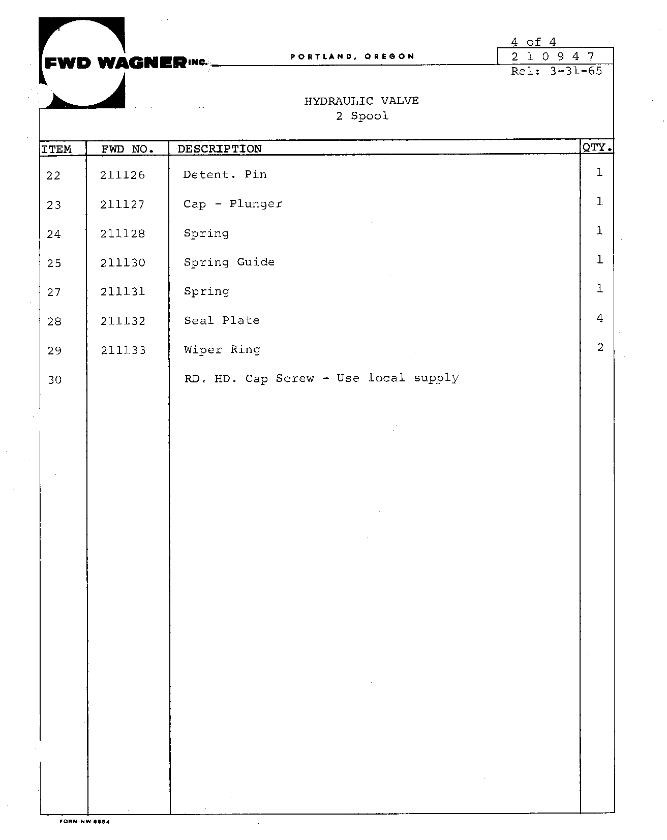 Section 70 - Hydraulics 2-Spool Valve (Continued)