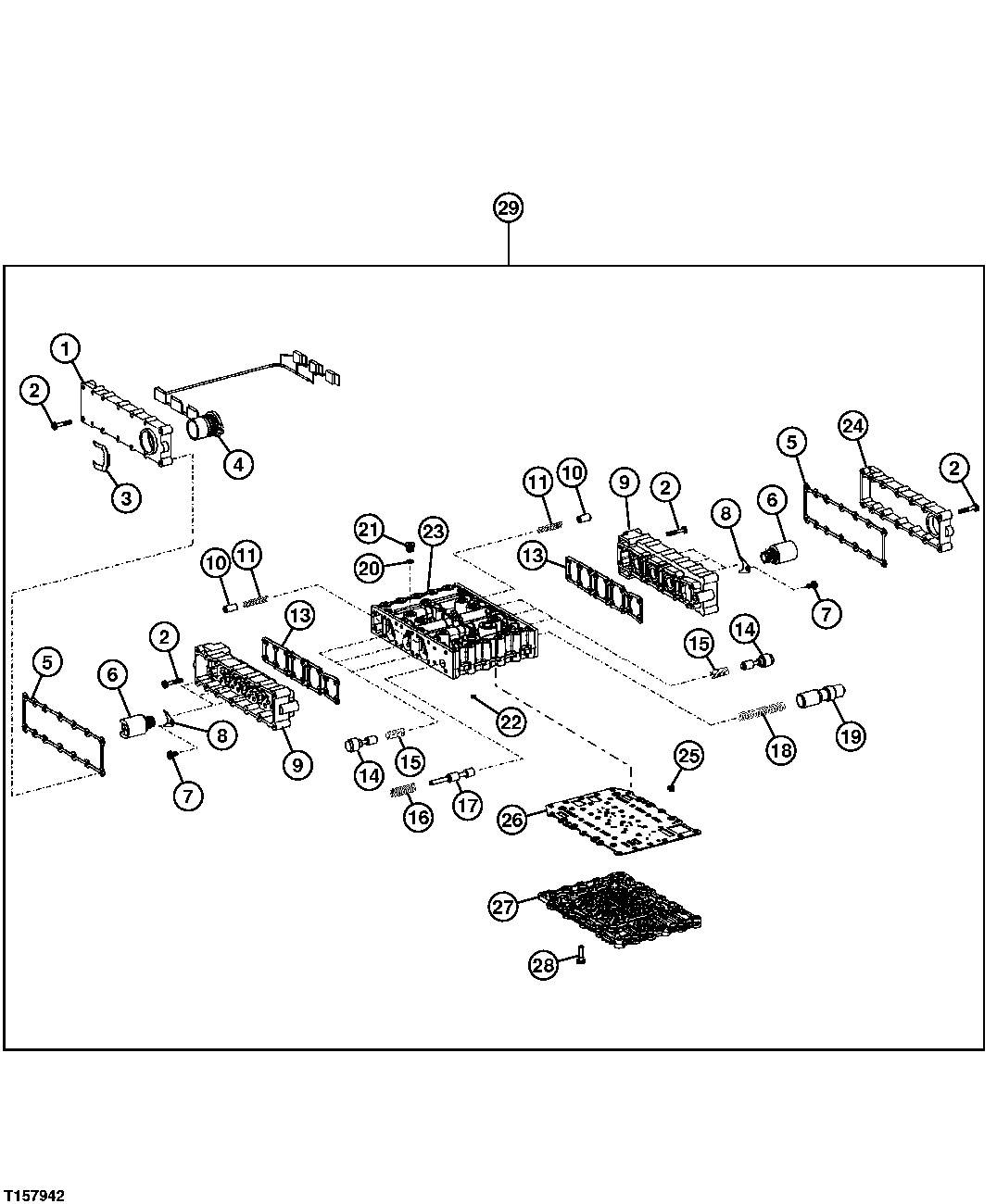GEARSHIFT SYSTEM (CONTROL VALVE) (TRANSMISSION SN 003067- )