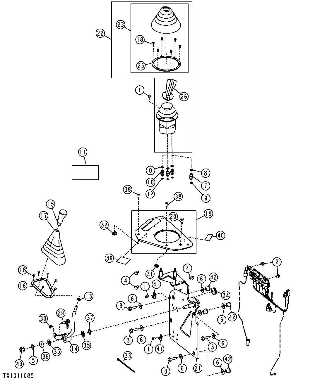 Pilot Control Lever And Support (SF) (596700 - )