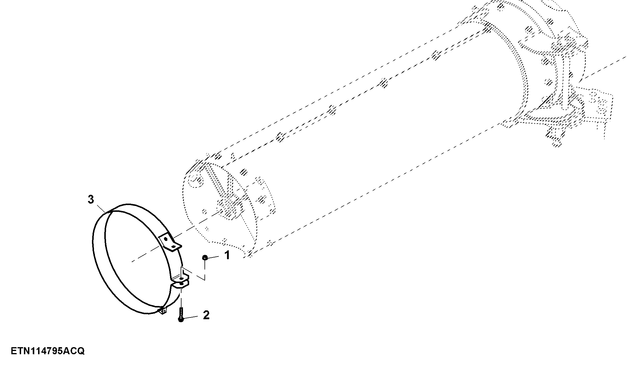 Outer Unloading Auger Light Bracket (090006 - )