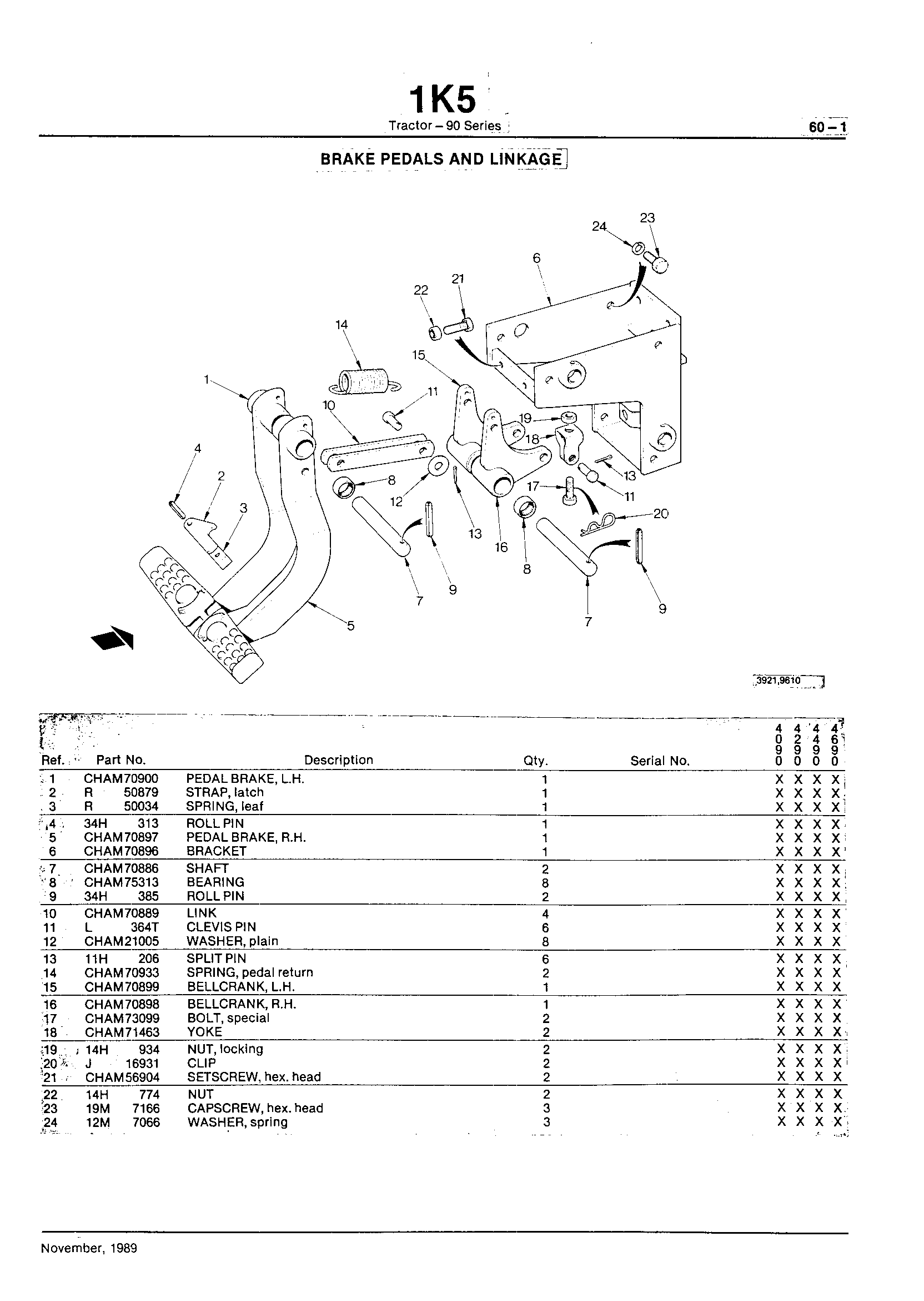 Steering and Brakes Brake Pedals and Linkage