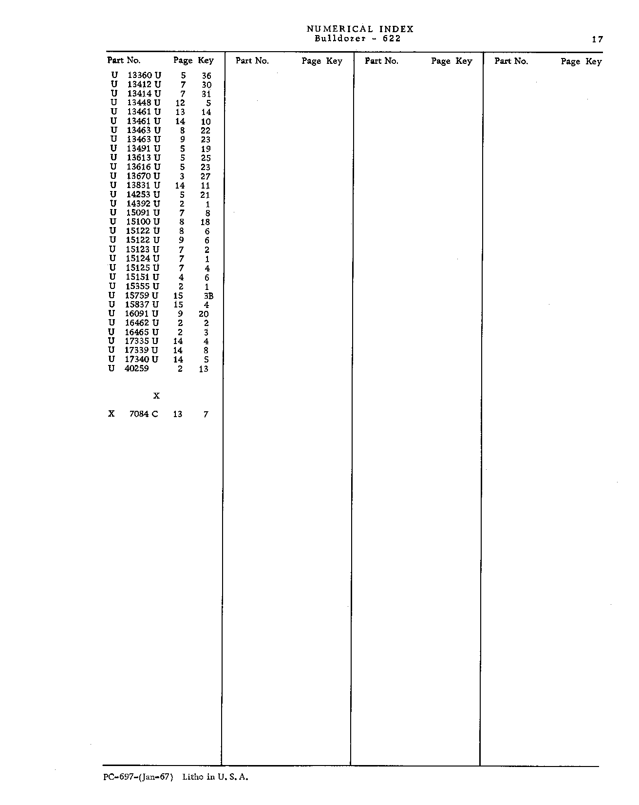 Cylinder, Lift (Continued)