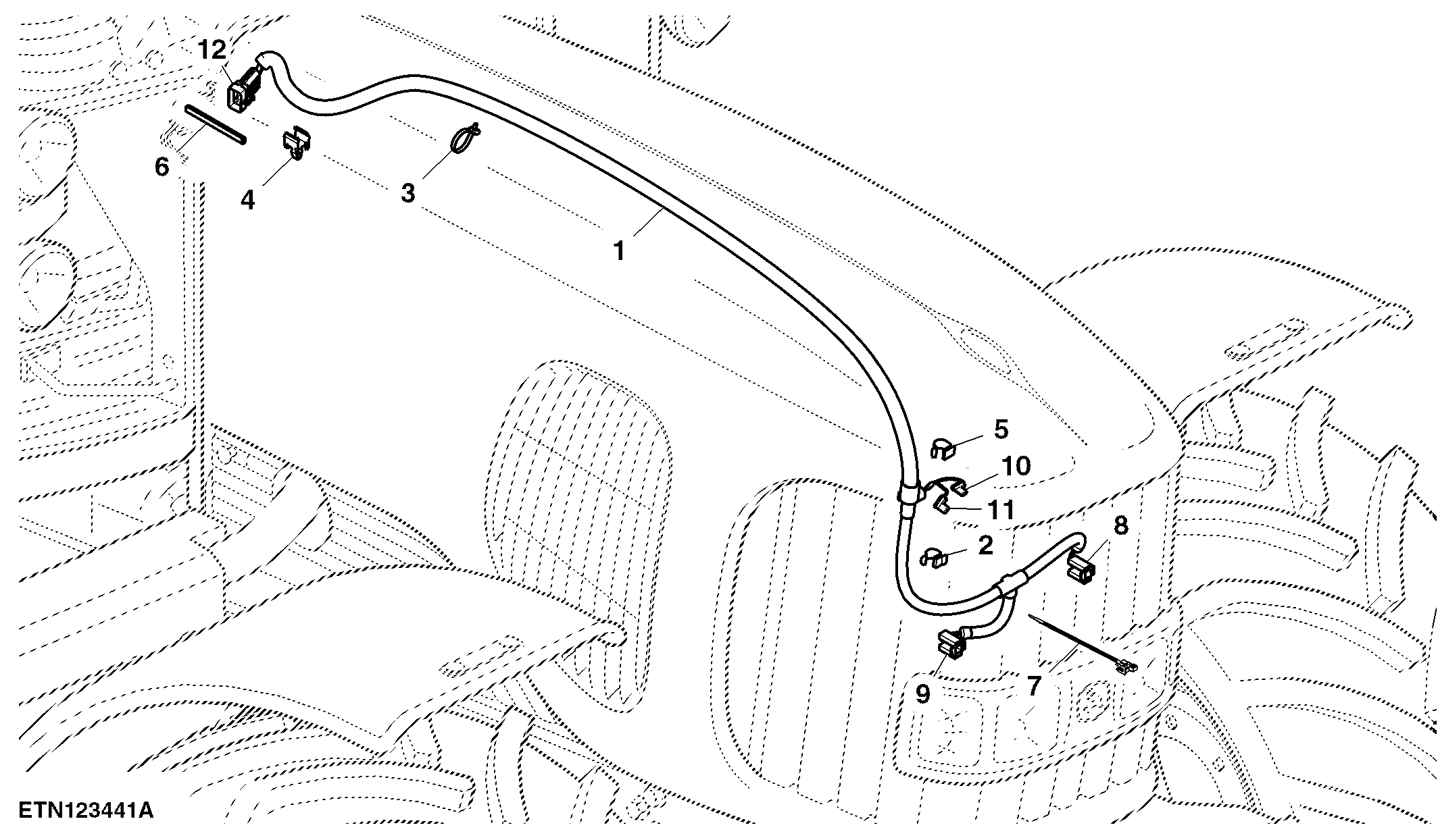 Head Light Wiring Harness, W/O Cornering Lamp