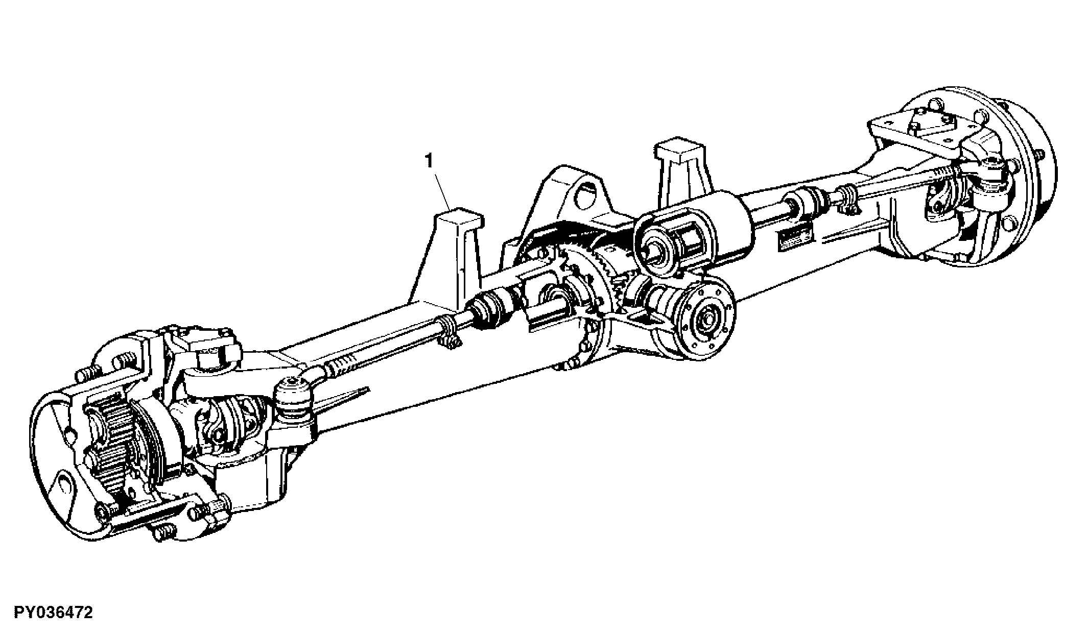 FRONT WHEEL DRIVE STEERING AXLE (APL345)