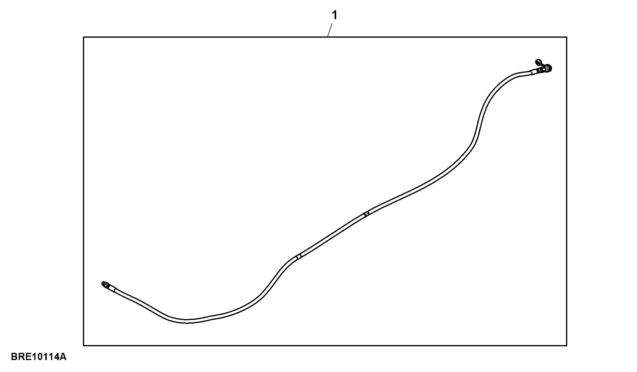 Attachment, Motor Seal Drain Hose, 4 SCV, Double Reduction Axle