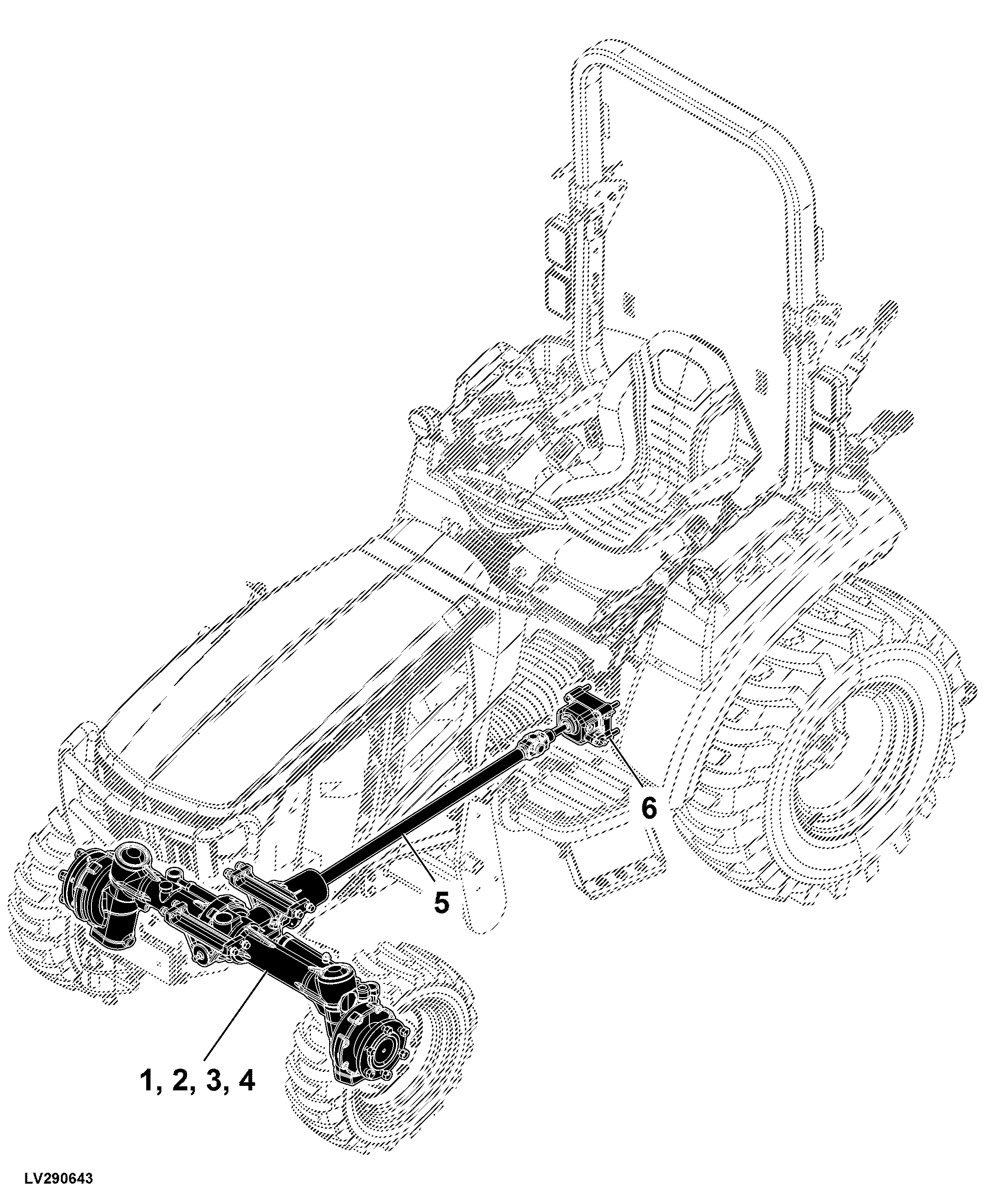 56 Front Axle