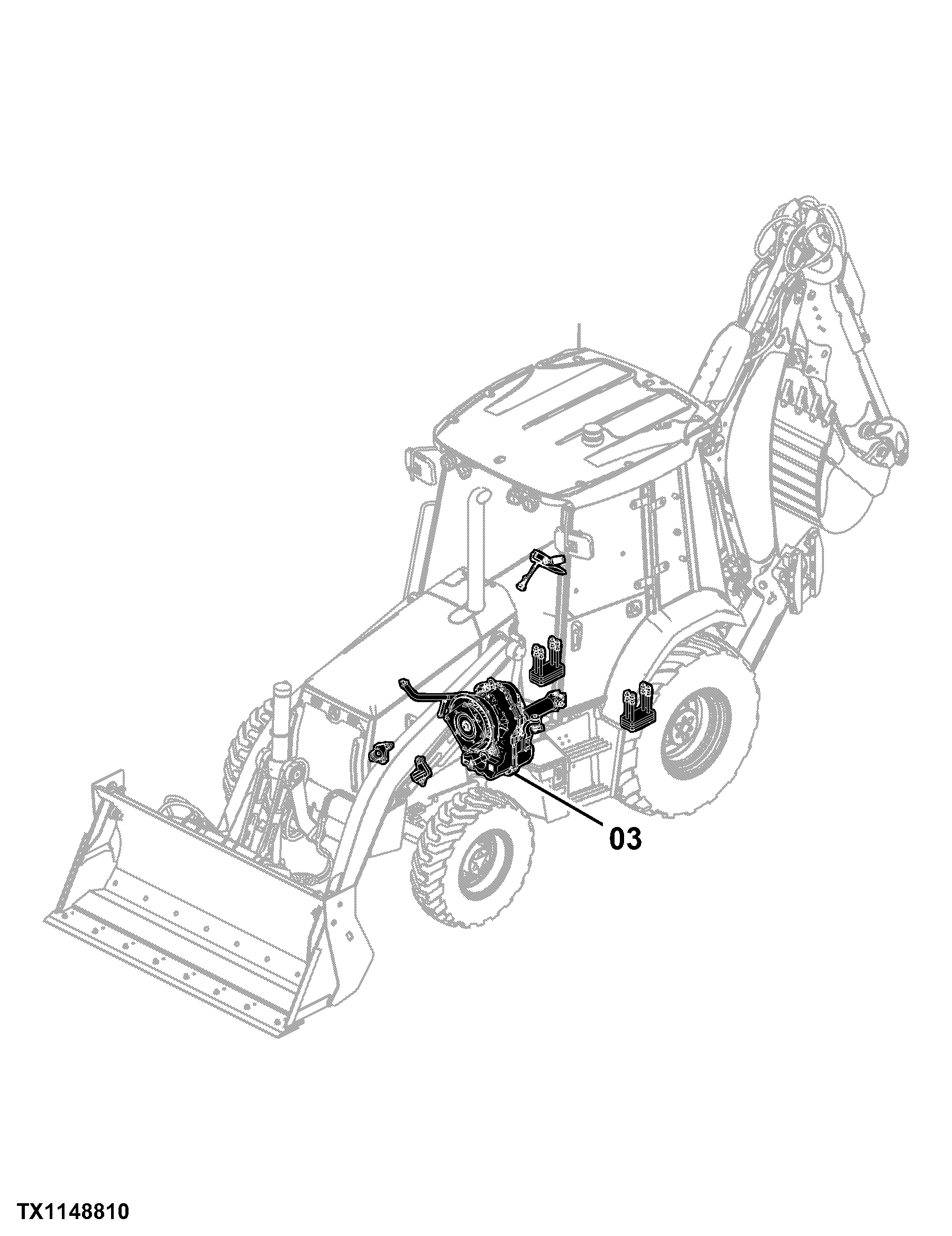 310SK TC (TMC) Backhoe Loader (Engine 4045HT063,4045HT073)(PIN: 1T0310TK_ _E219607 - E270402)
