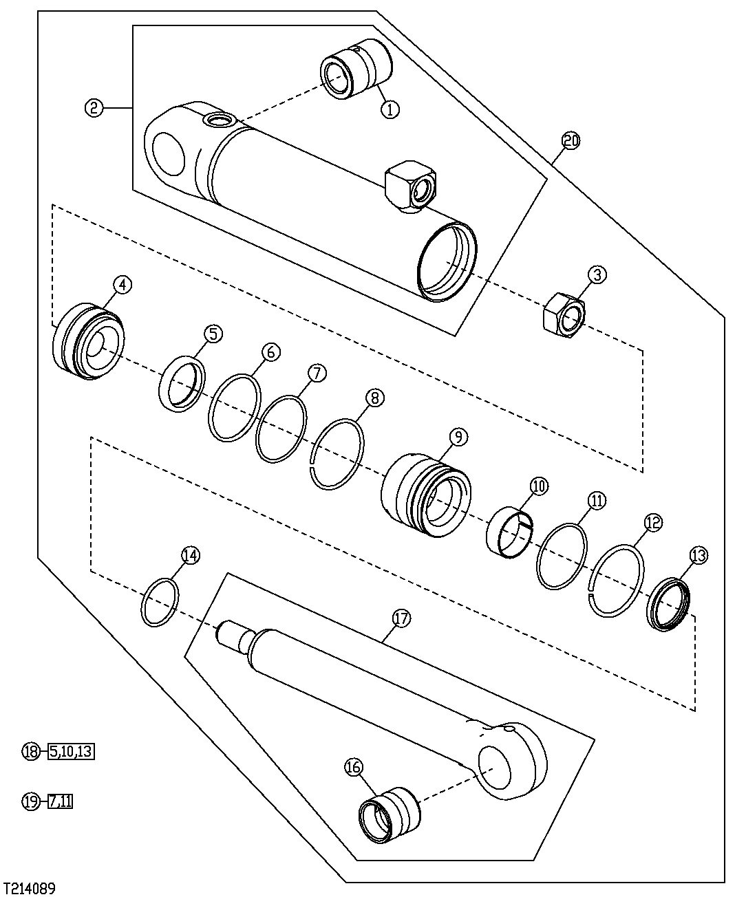 REPLACEMENT BLADE LIFT CYLINDER ( - 540925)