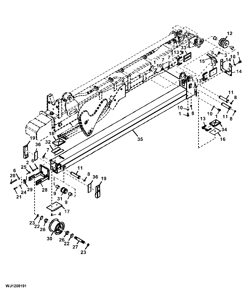 First, Extension Boom, CF711S / CF711S IBC ( - XXXXXX)