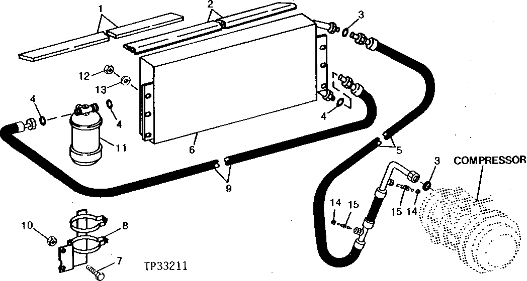 CONDENSER AND RECEIVER DRYER HOSES ( - 543489)