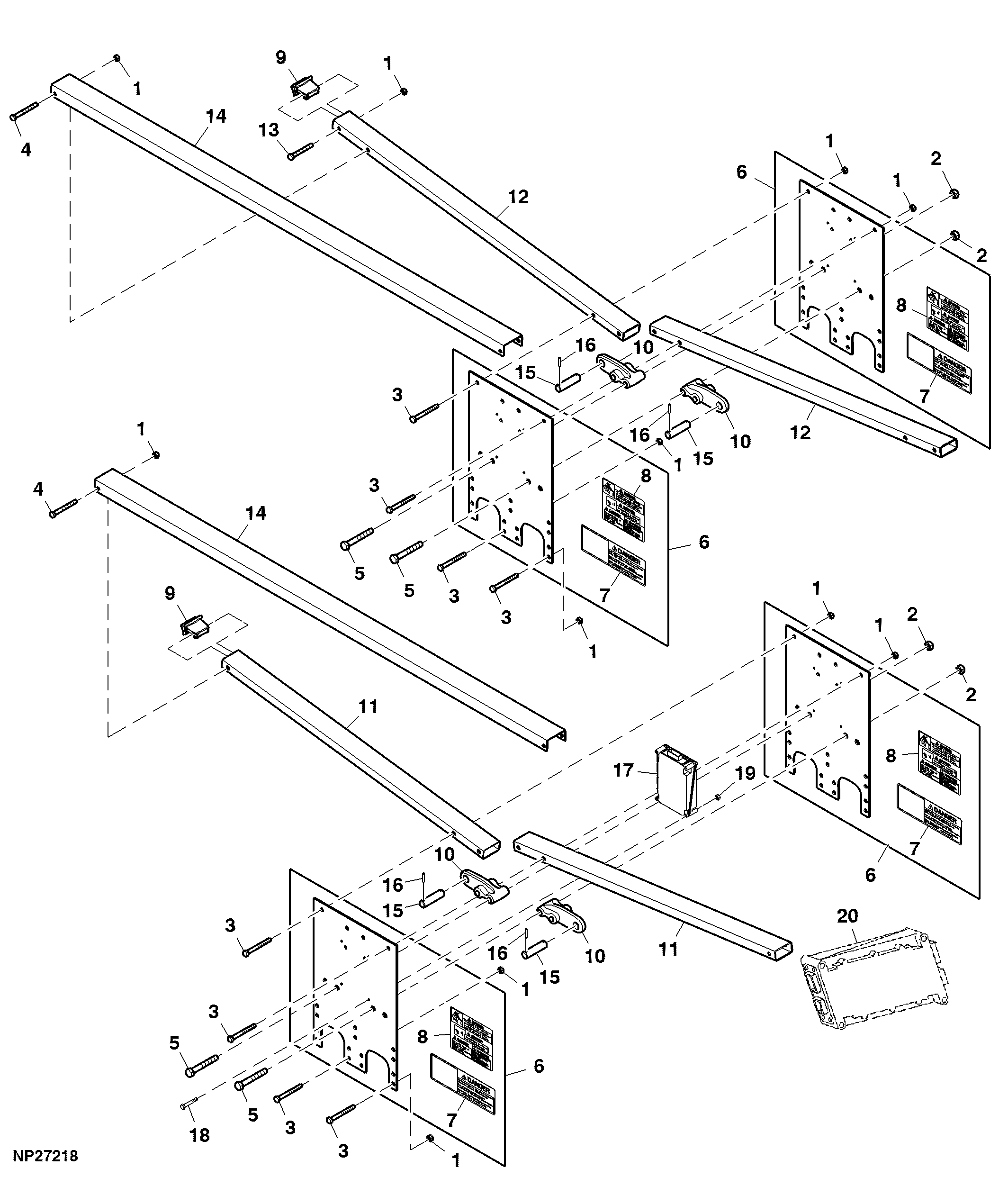 Wing Stops and AccuDepth™ Controller, 12' Main Frame