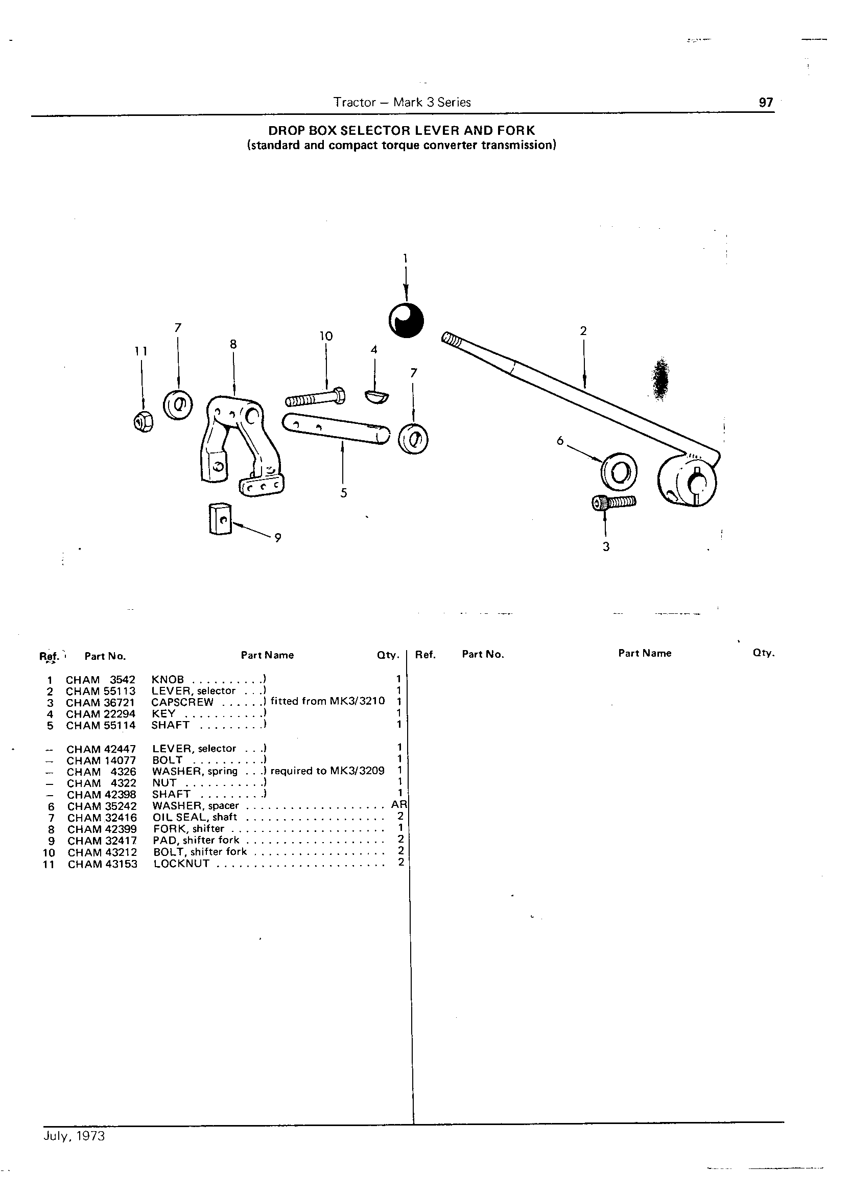 Selector Lever and Fork (Drop Box)