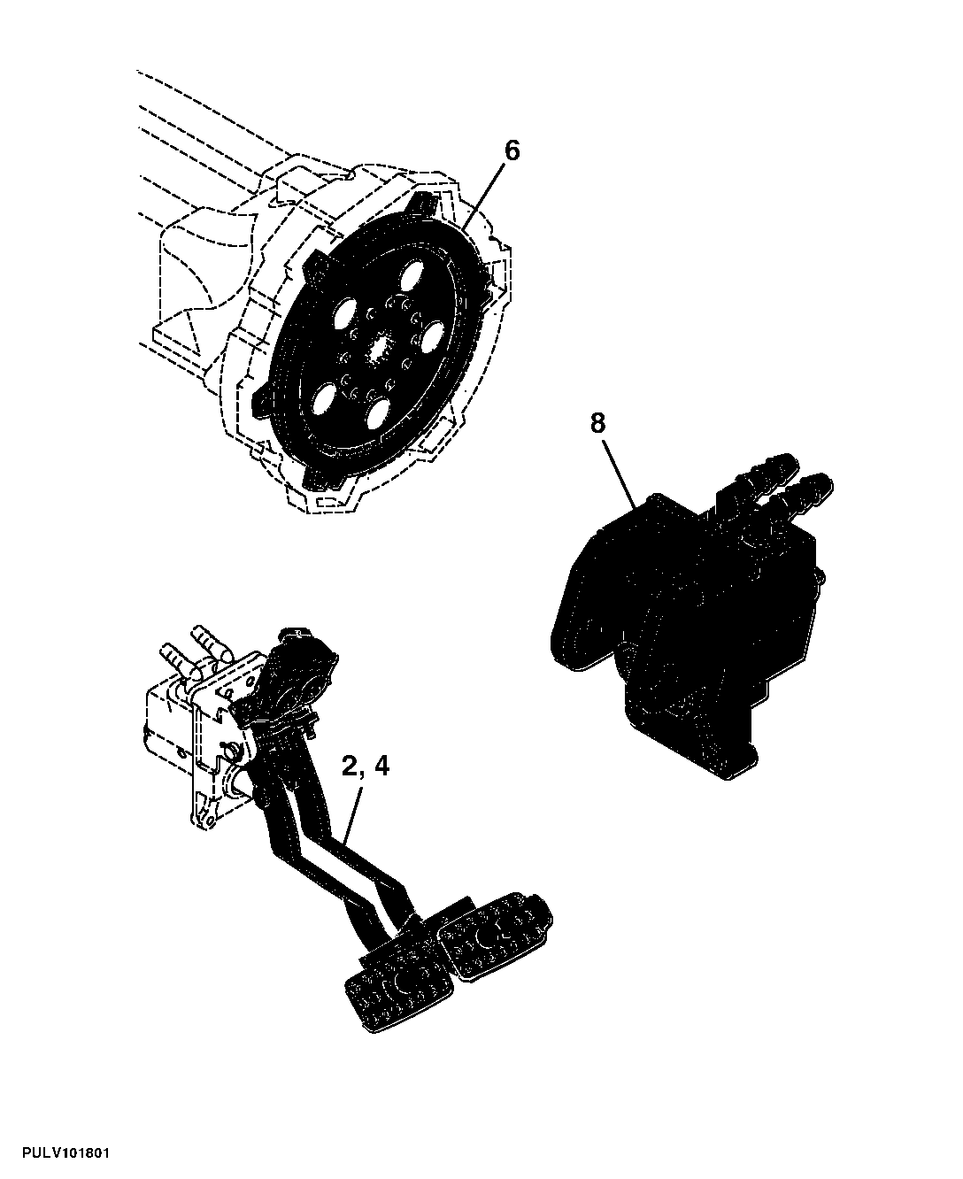 660 Brake Controls Tractor