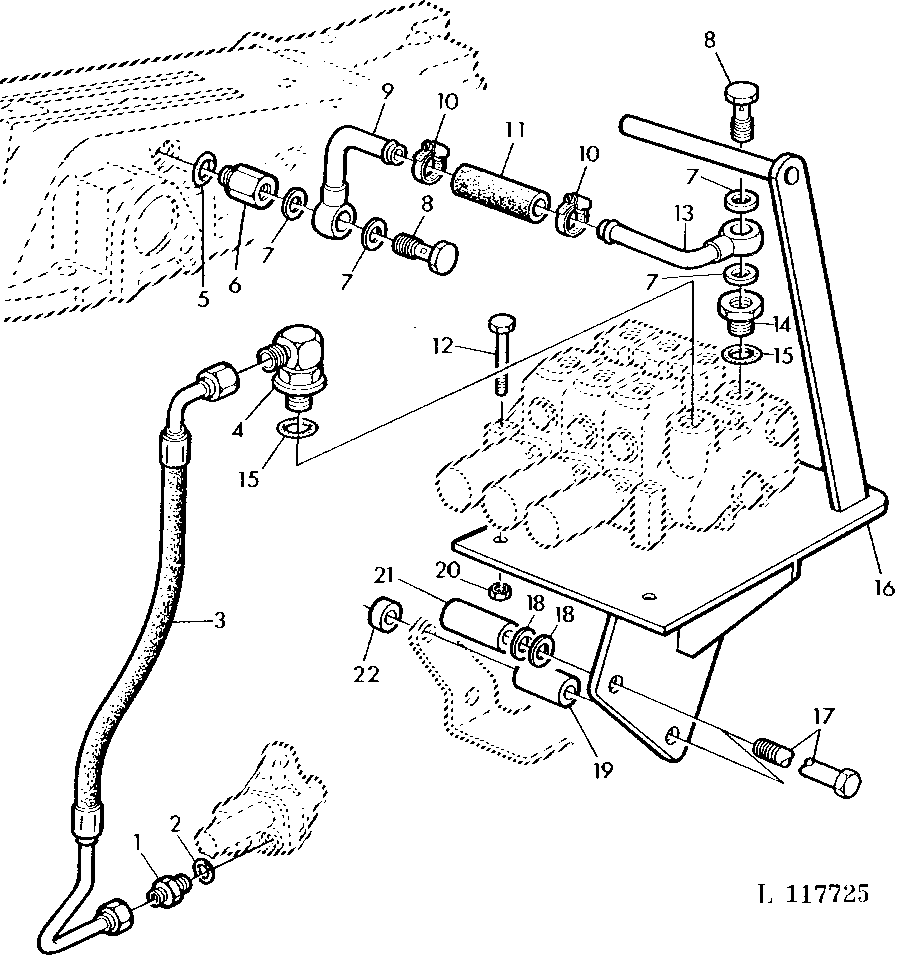 OIL LINES FOR GRESEN SELECTIVE CONTROL VALVES (FOR GP-TRACTORS)