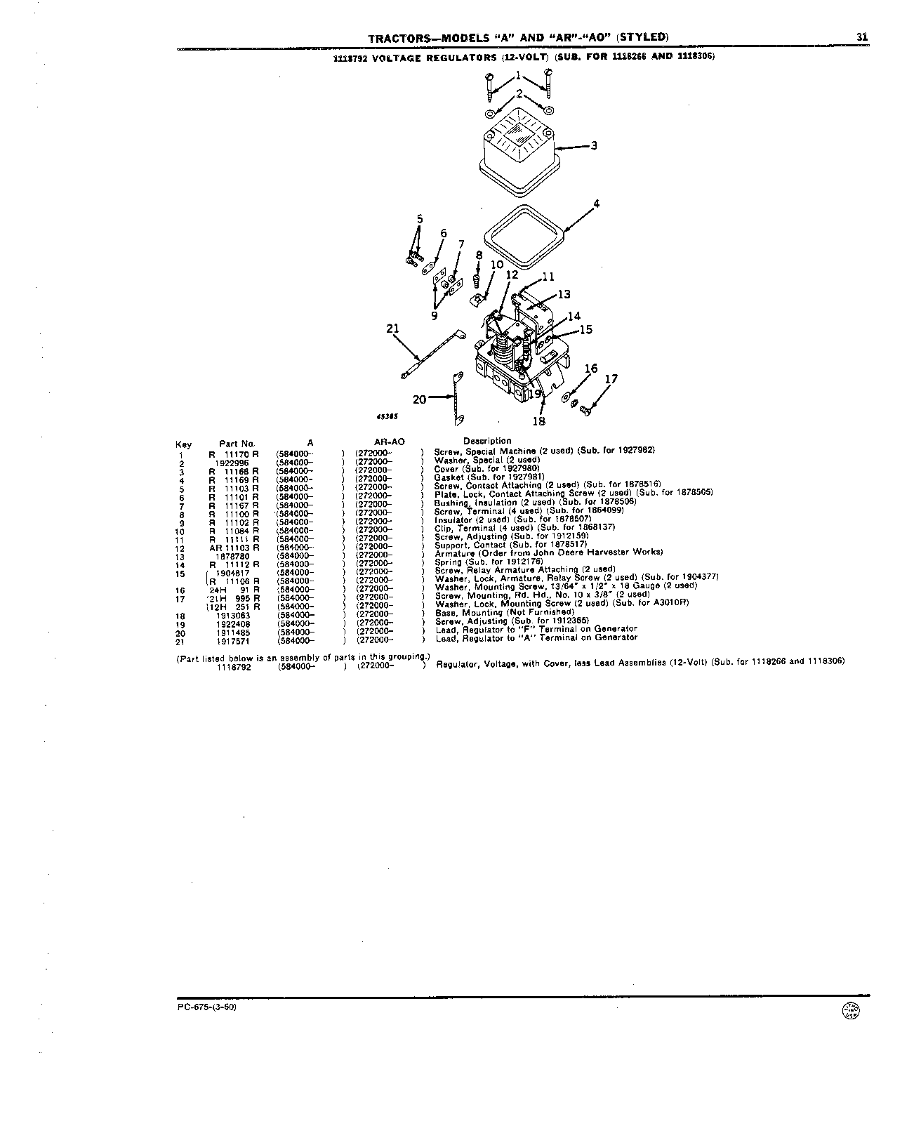 Regulator, Voltage (Continued)