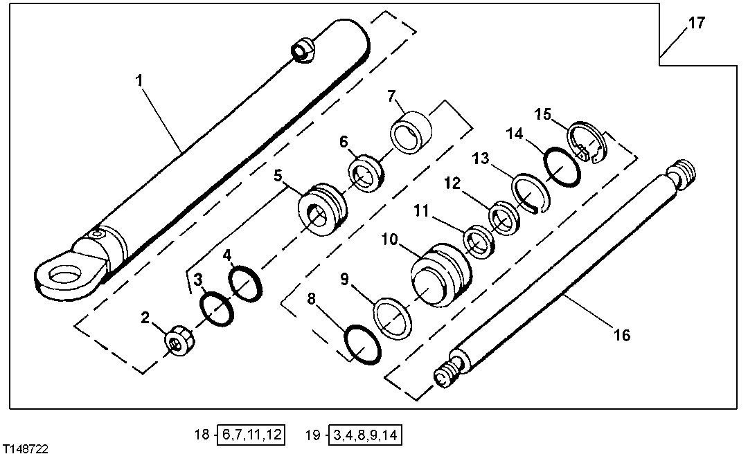 Front Steering Cylinder (Replacement Cylinder)